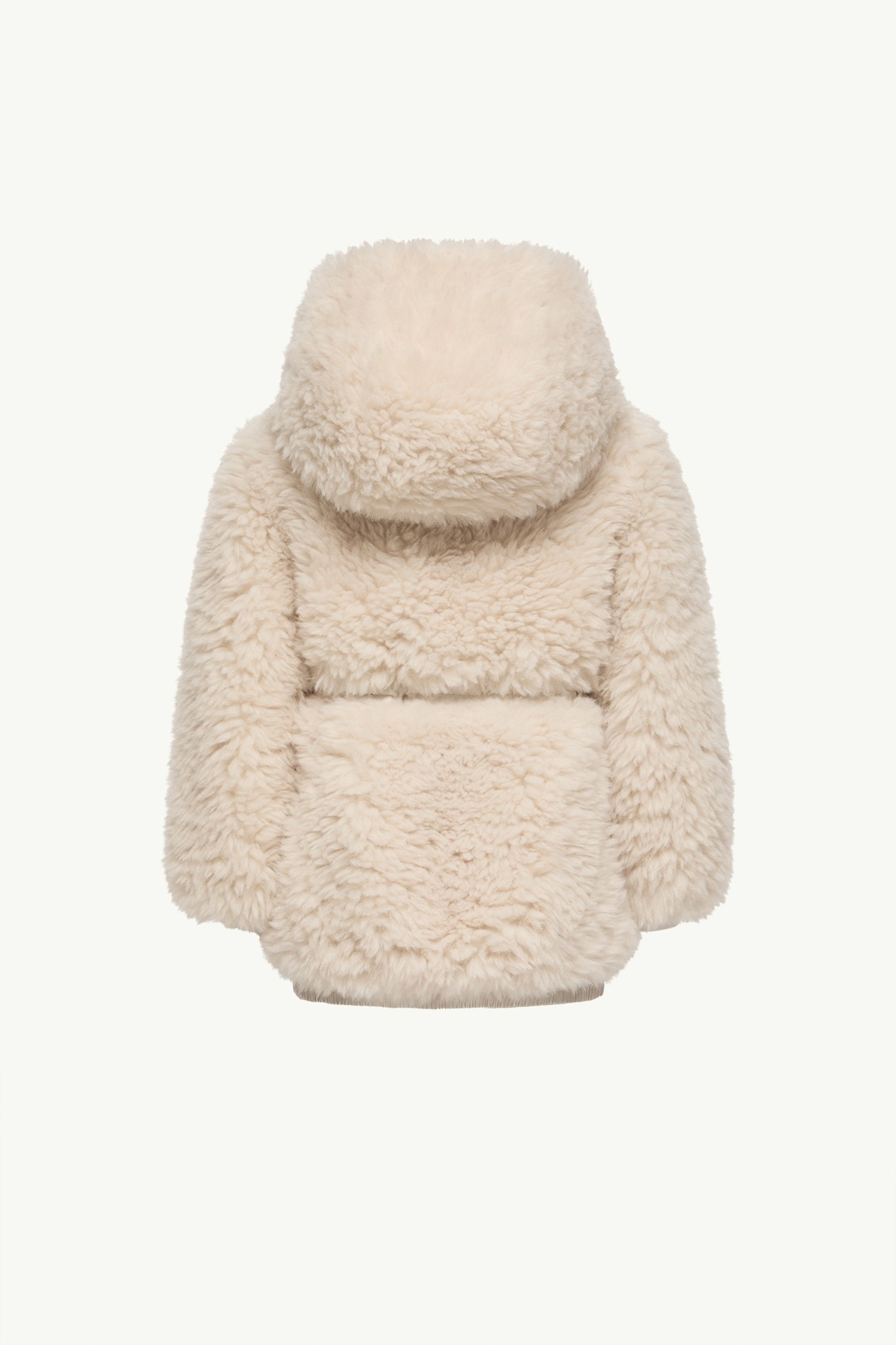 Parka à capuche en teddy Wrenna Fille Blanc Ivoire Moncler 3