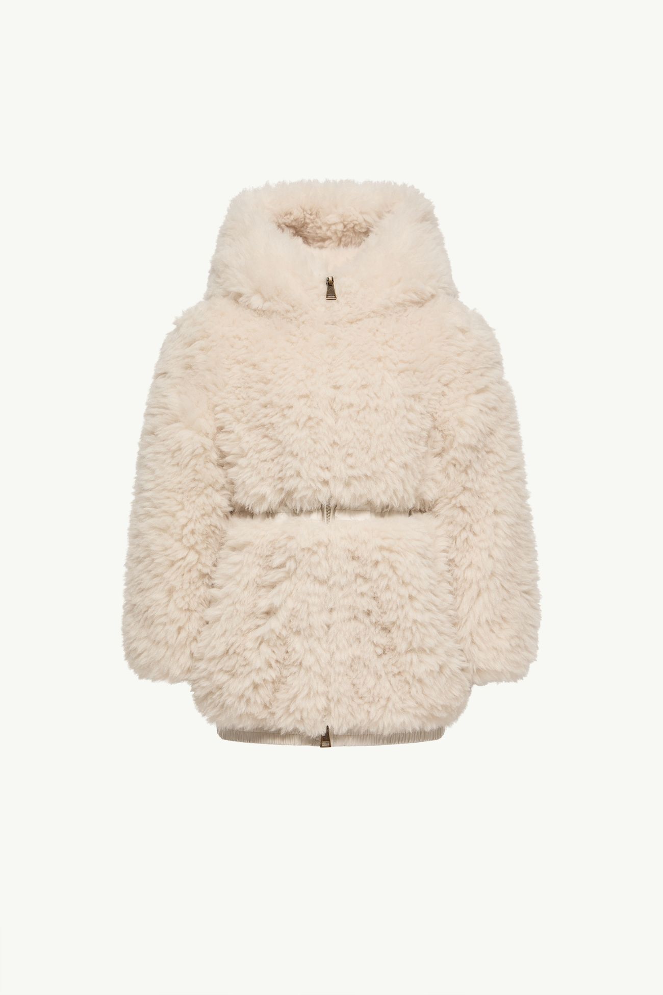 Wrenna 테디 후드 파카 키즈 여아 화이트 아이보리 Moncler 0