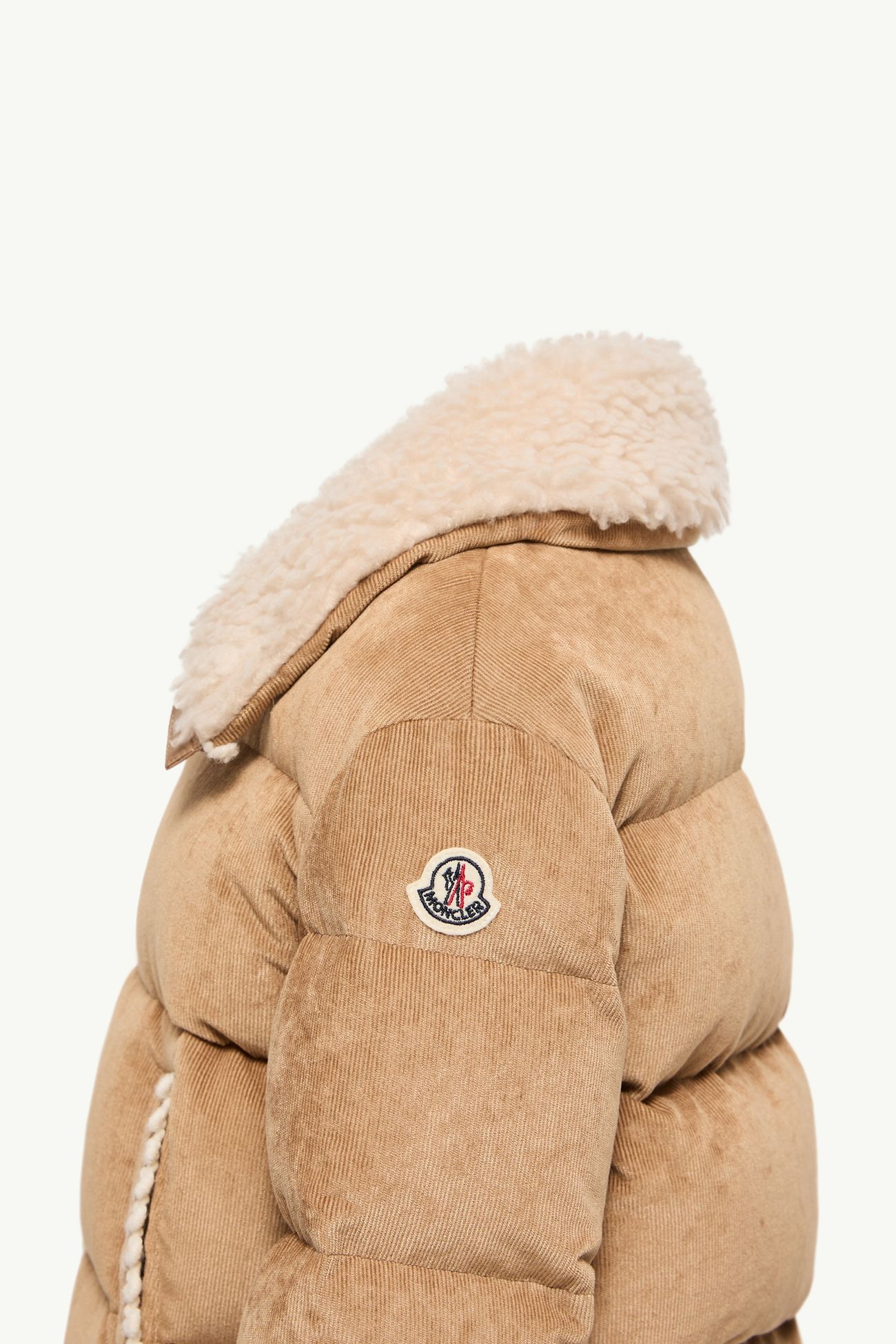 Piumino Rosamund in velluto a coste Bambina Beige Moncler 2