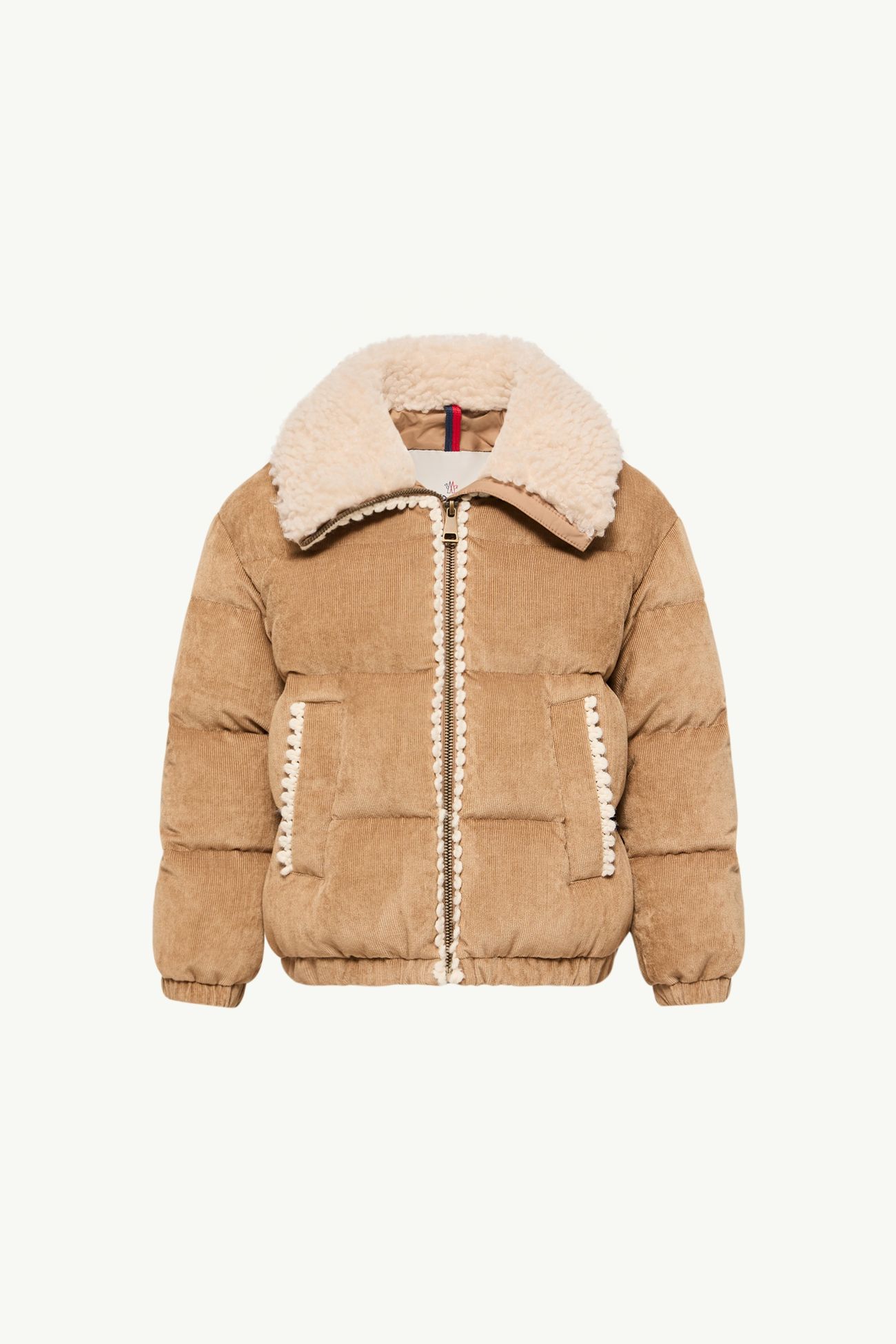 Rosamund Corduroy Down Jacket Girl Beige Moncler 0