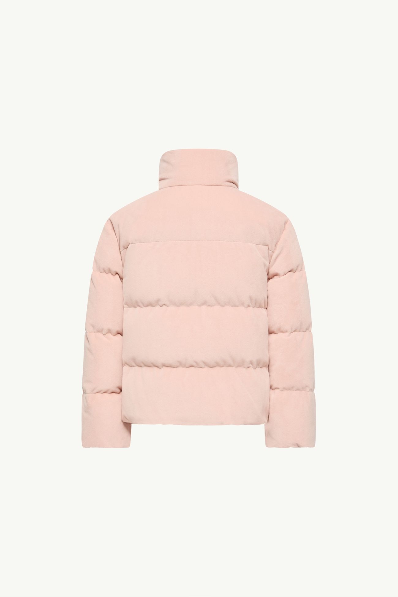 Cissida連帽繩絨中長羽絨外套 女童 粉紅色 Moncler 3
