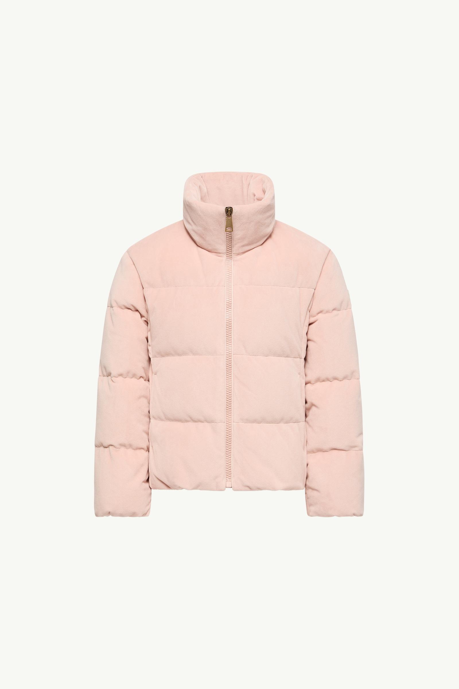 Cissida Hooded Chenille Mid-Length Down Jacket Girl Pink Moncler, 1 of 0