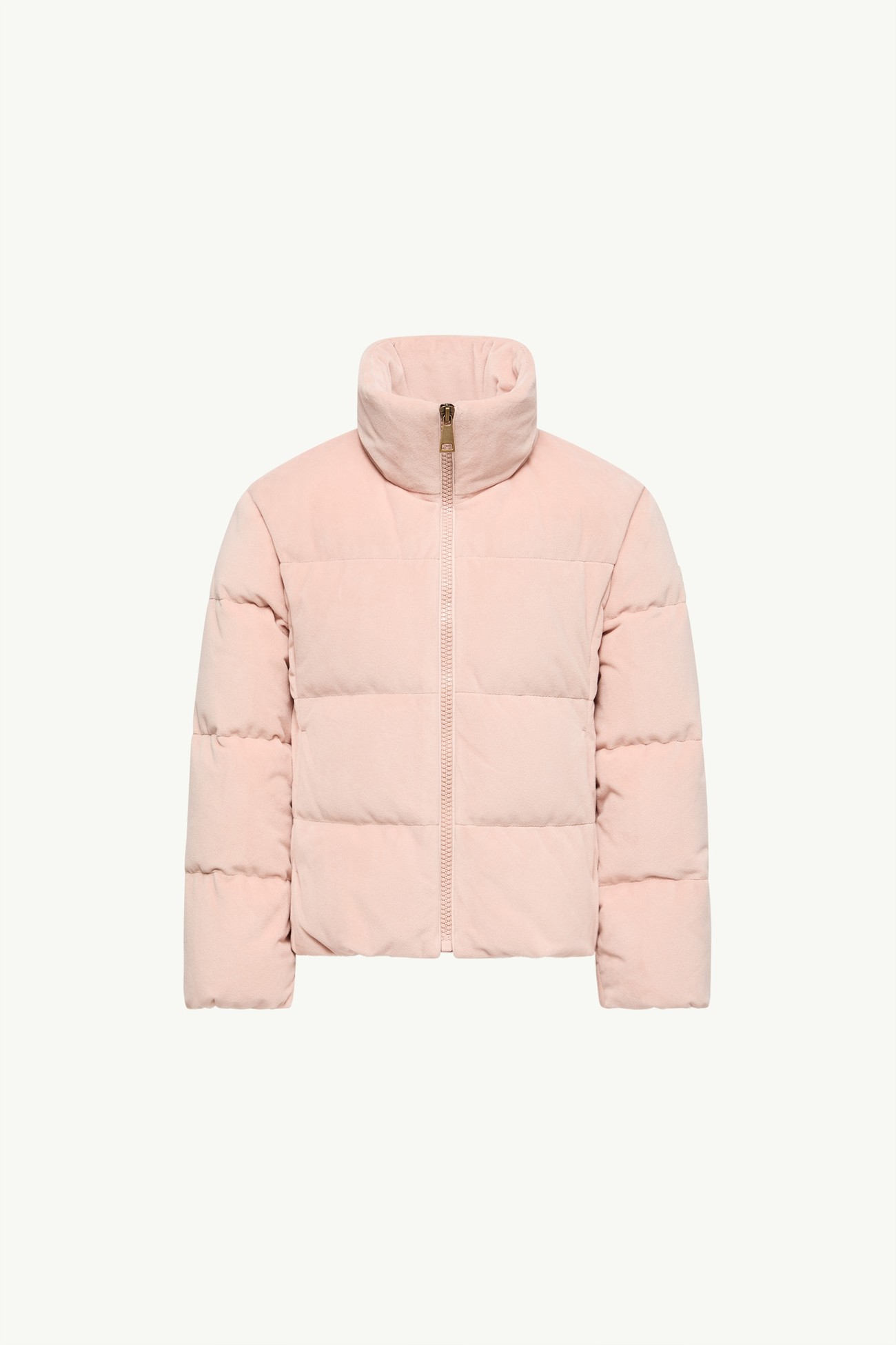 Cissida Hooded Chenille Mid-Length Down Jacket Girl Pink Moncler 0