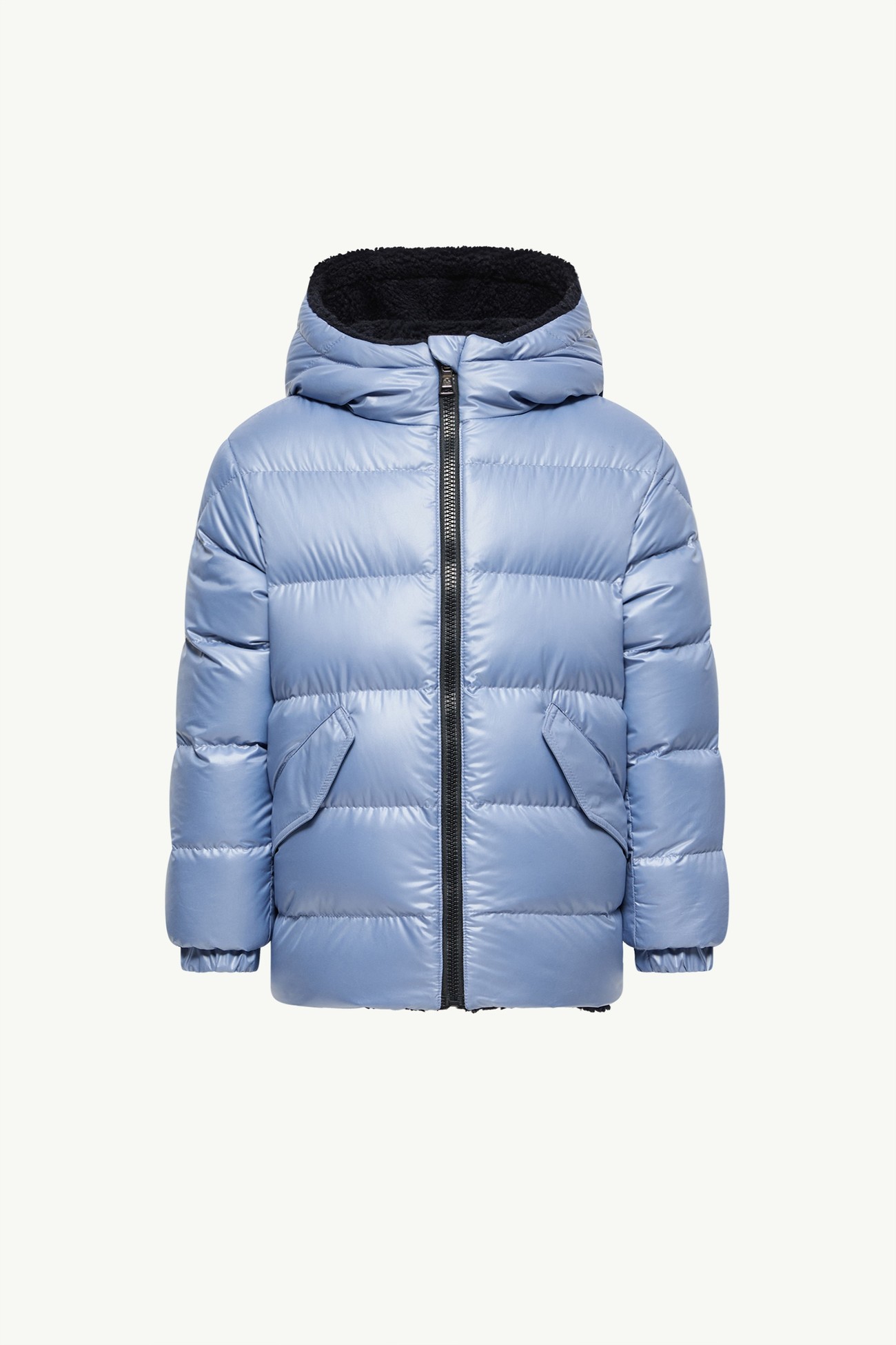 Varando連帽雙面羽絨派克大衣 男童 海軍藍色 Moncler 5
