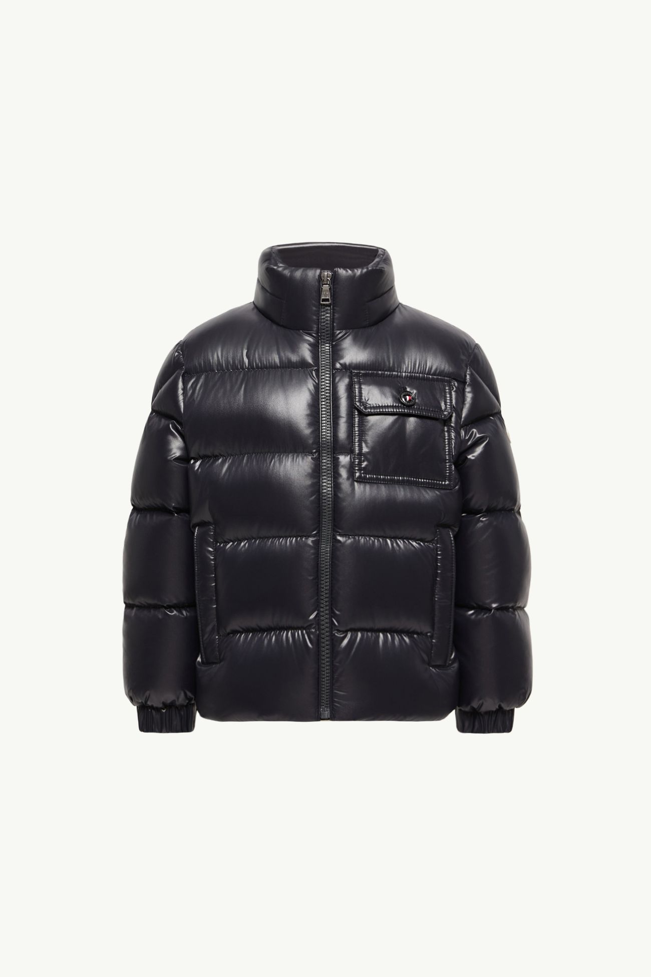 Alaxios 후드 쇼트 다운 재킷 키즈 남아 네이비 블루 Moncler 0