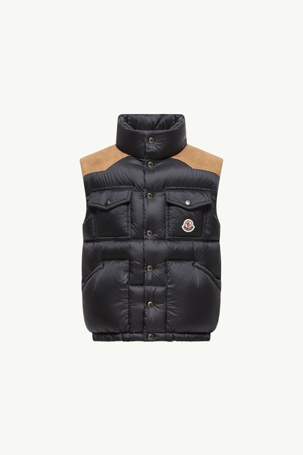 Stellaire Daunenweste Jungen Dunkelblau Moncler 0
