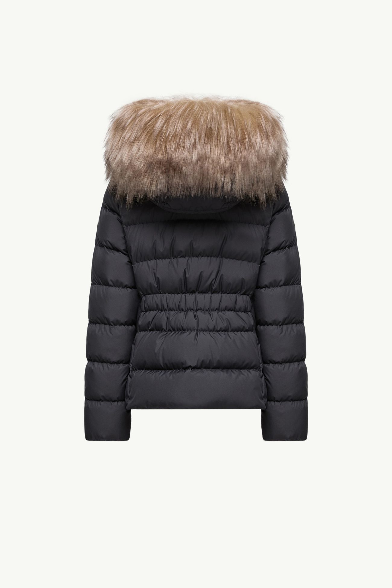 Boedette連帽羔羊毛飾邊羽絨外套 女童 黑色 Moncler 2