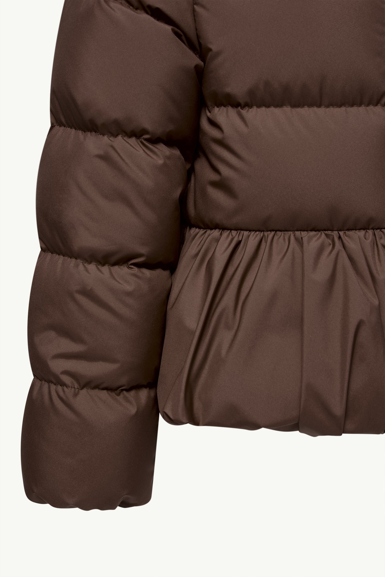 Elizaveta Hooded Down Jacket Girl Brown Moncler 4