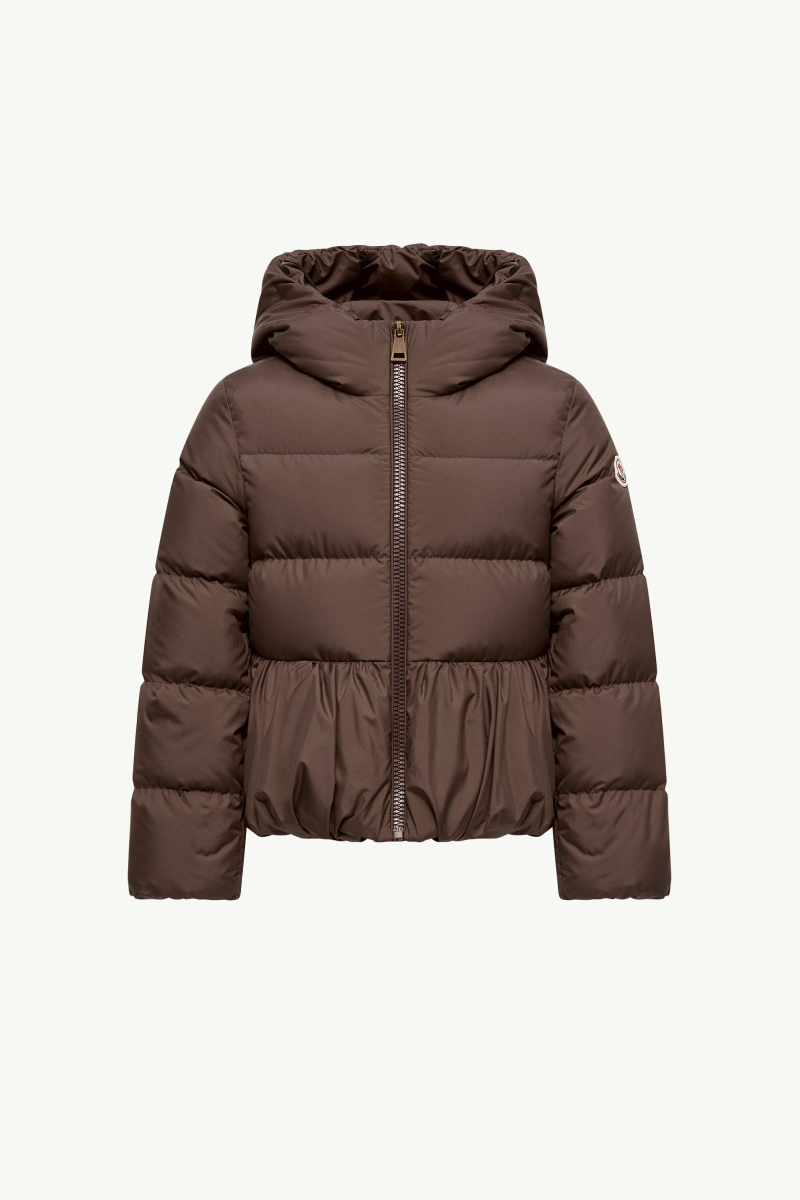 Elizaveta Hooded Down Jacket Girl Brown Moncler, 1 of 0