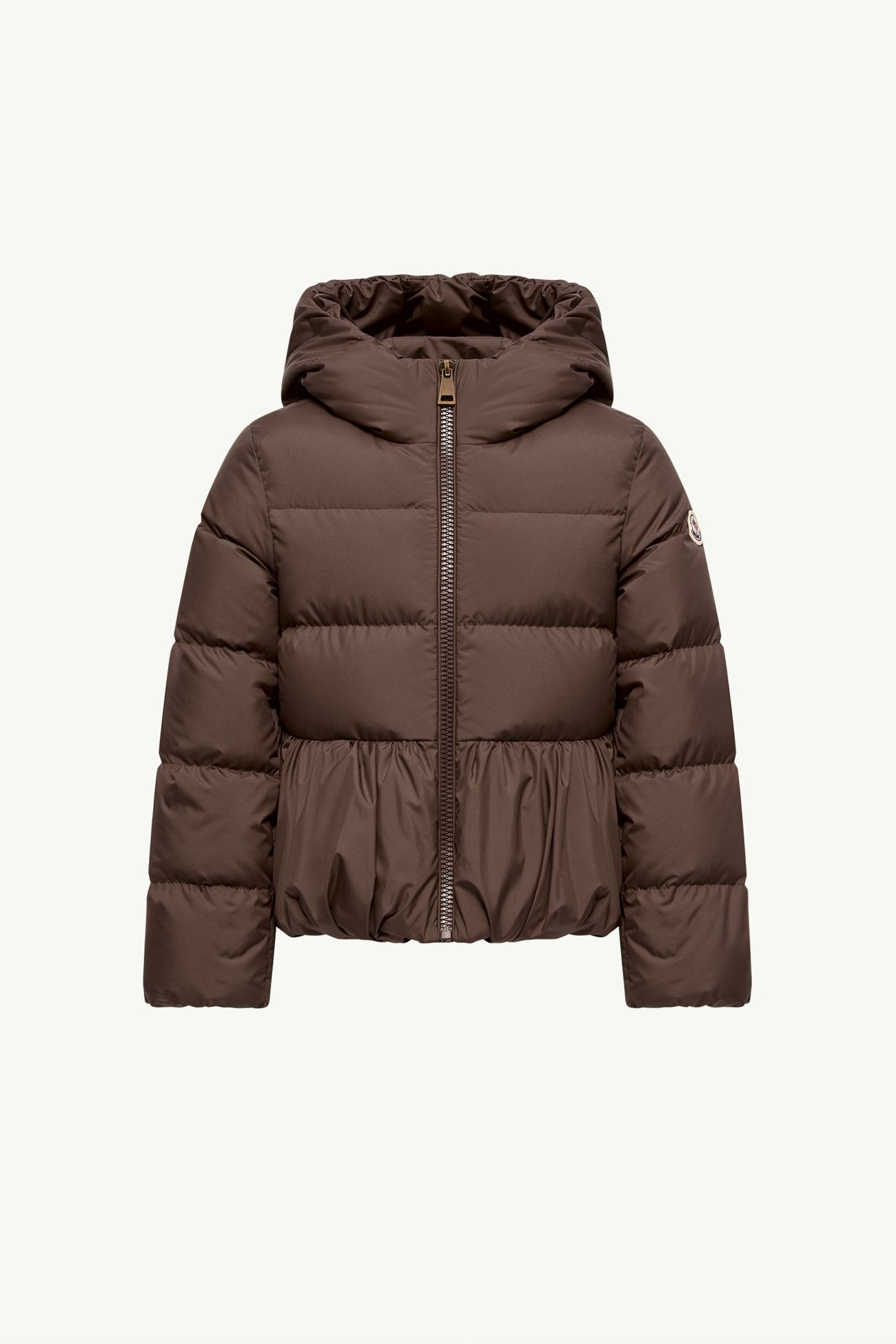 Elizaveta 후드 다운 재킷 키즈 여아 브라운 Moncler 0