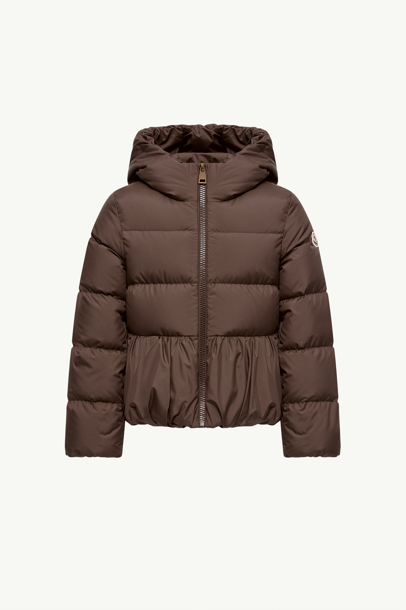 Elizaveta連帽羽絨外套 女童 啡色 Moncler 0