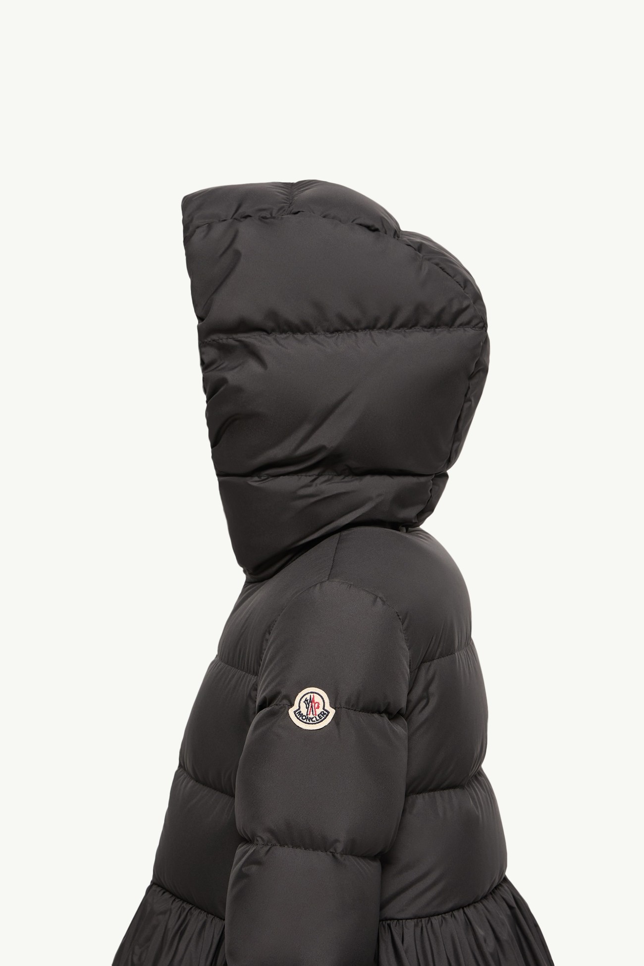 Elizaveta Hooded Down Jacket Girl Black Moncler 2