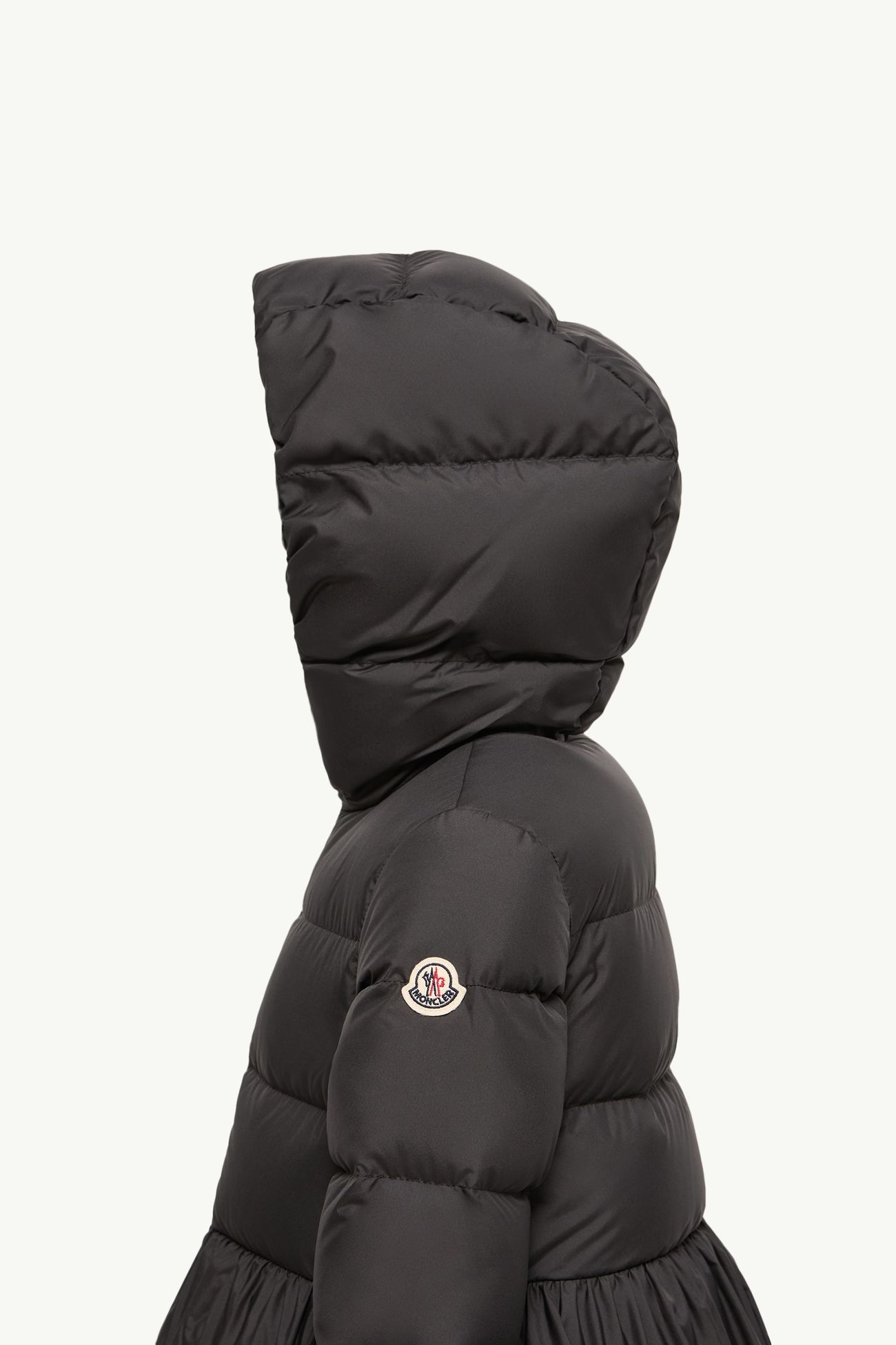 Piumino Elizaveta con cappuccio Bambina Nero Moncler 2