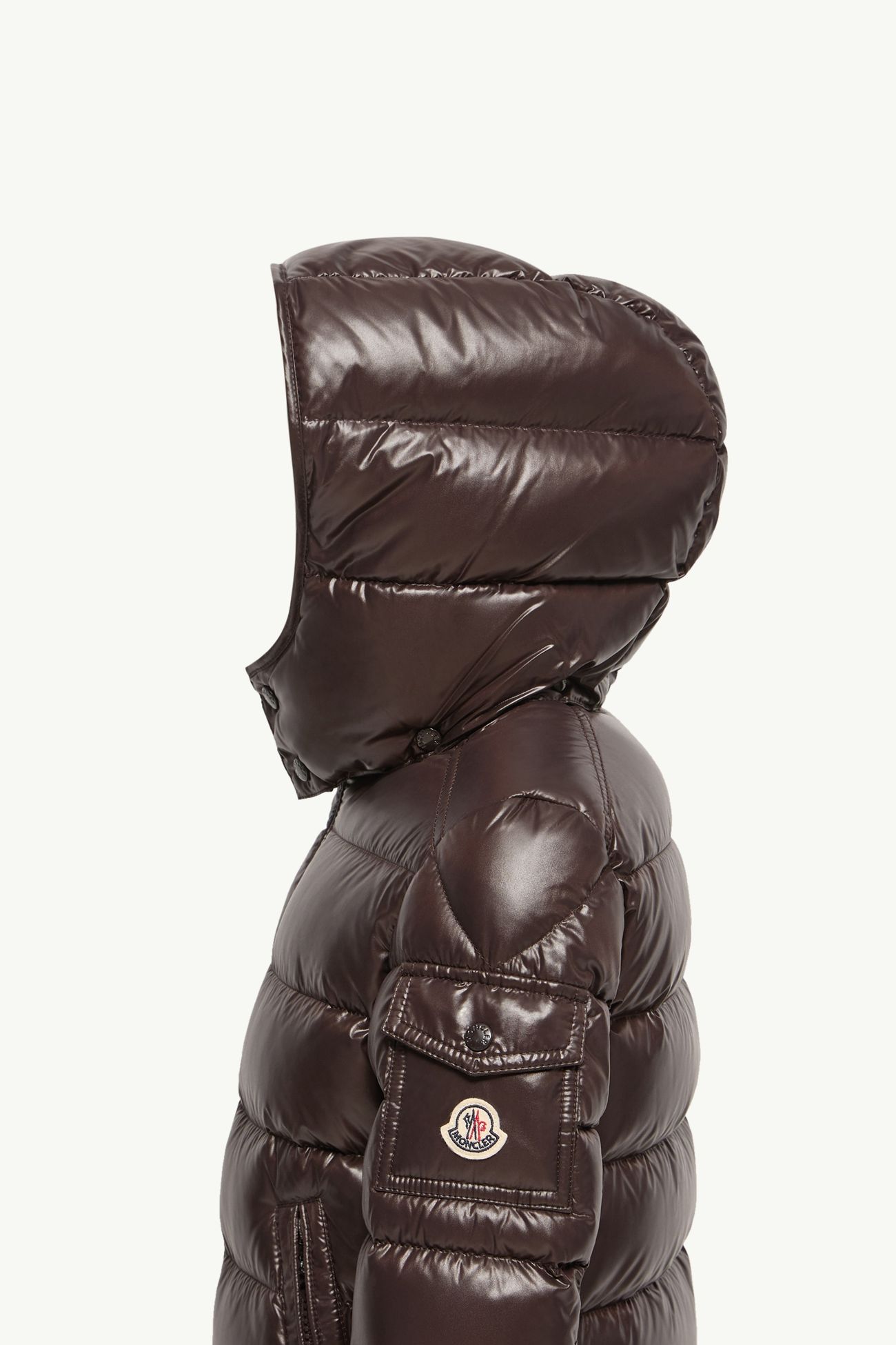 New Moncler Maya Hooded Down Jacket Boy Brown Moncler 2