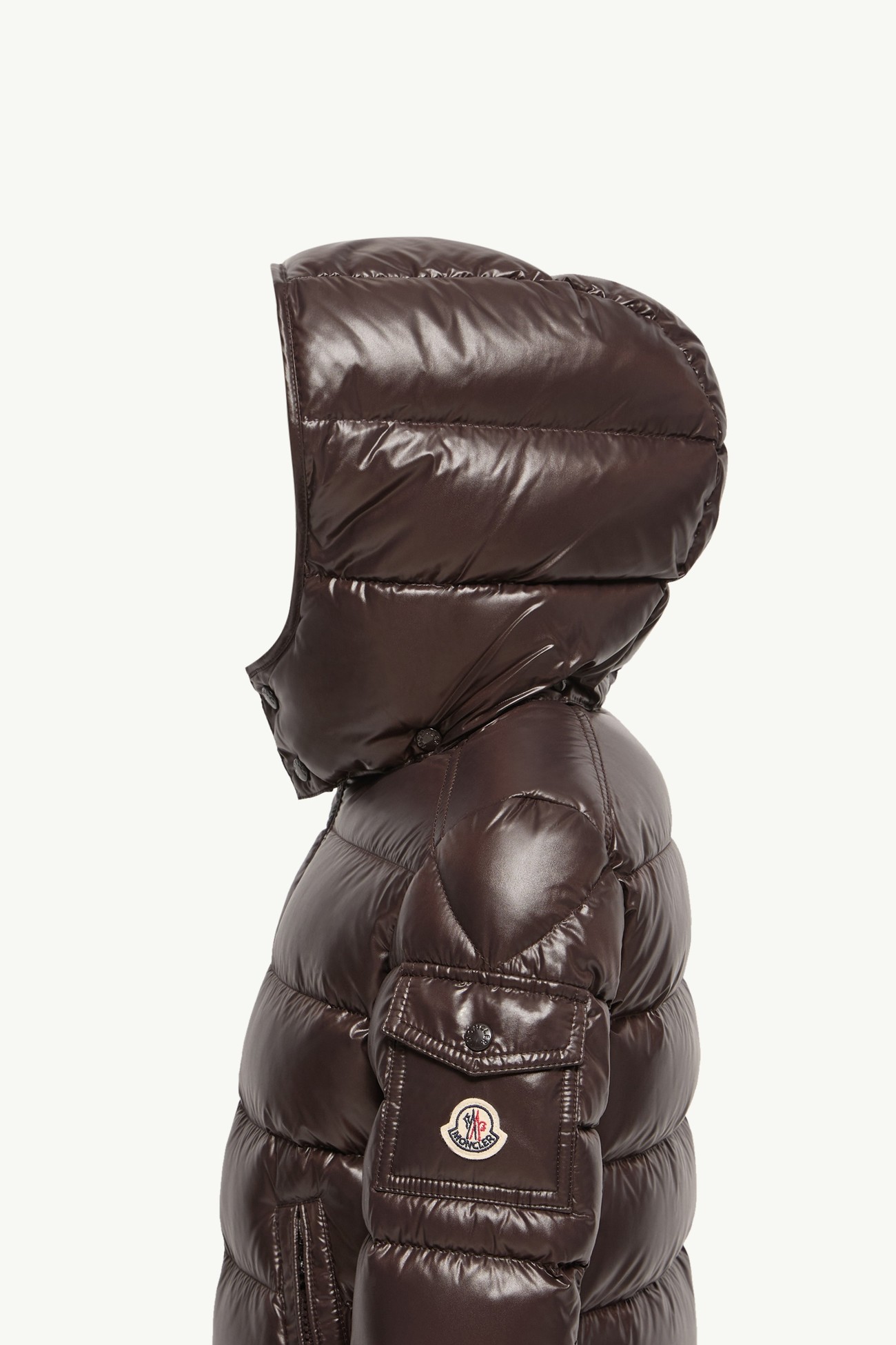 New Moncler Maya Hooded Down Jacket Boy Brown Moncler 2