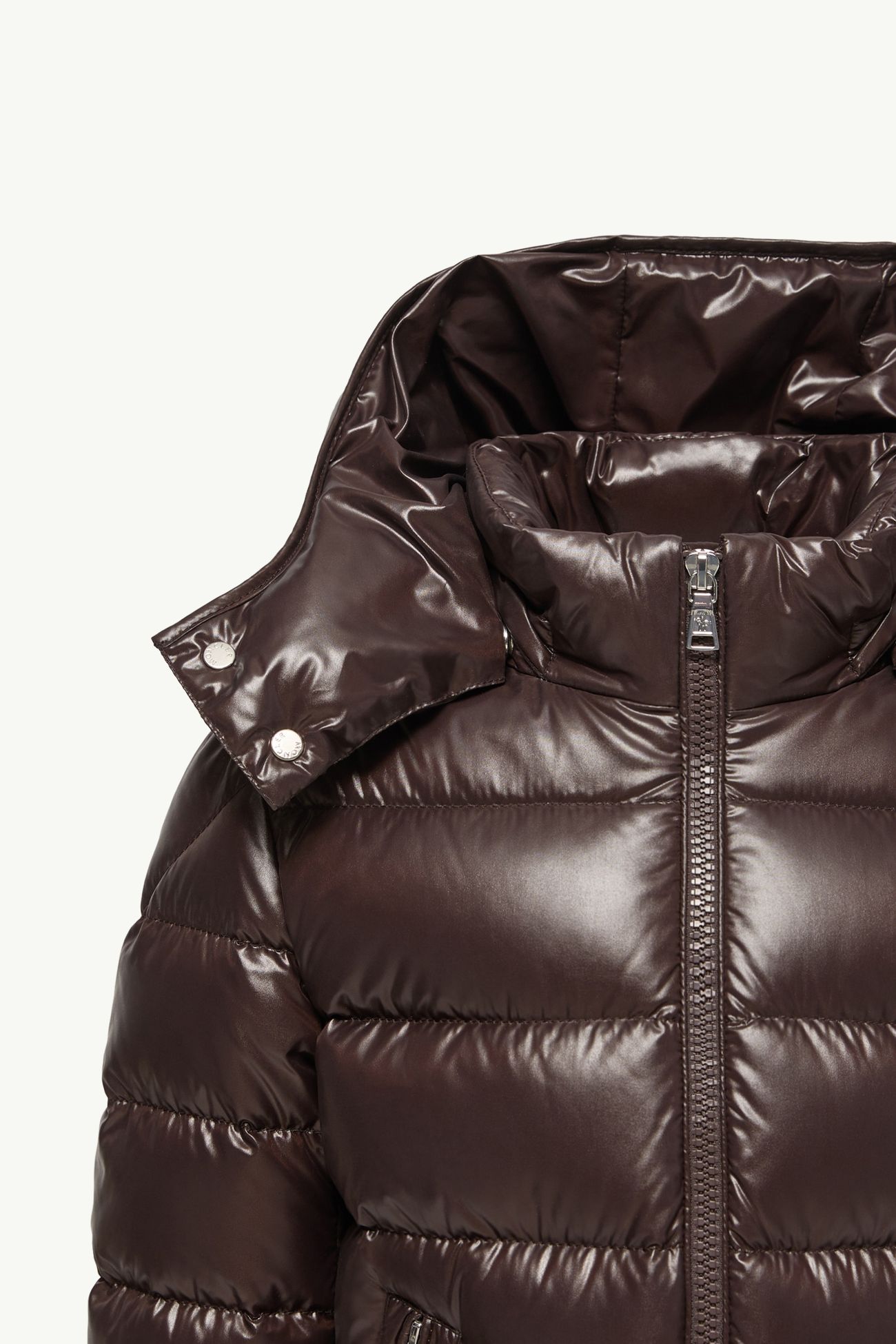 Piumino New Moncler Maya con cappuccio Bambino Marrone Moncler 5