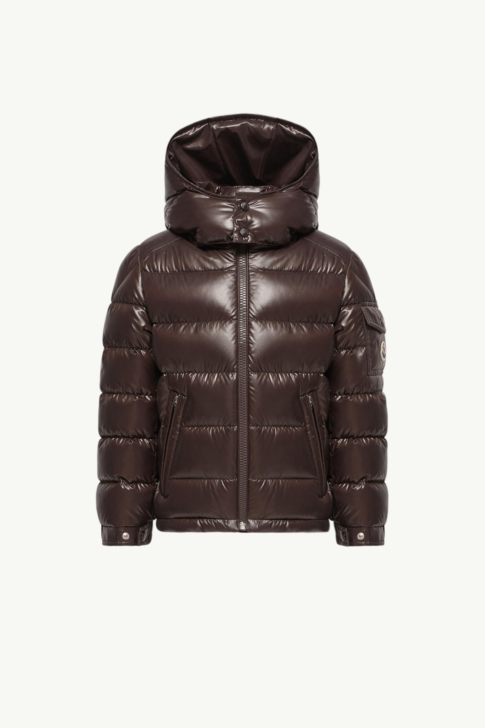 New Moncler Maya Hooded Down Jacket Boy Brown Moncler, 1 of 0