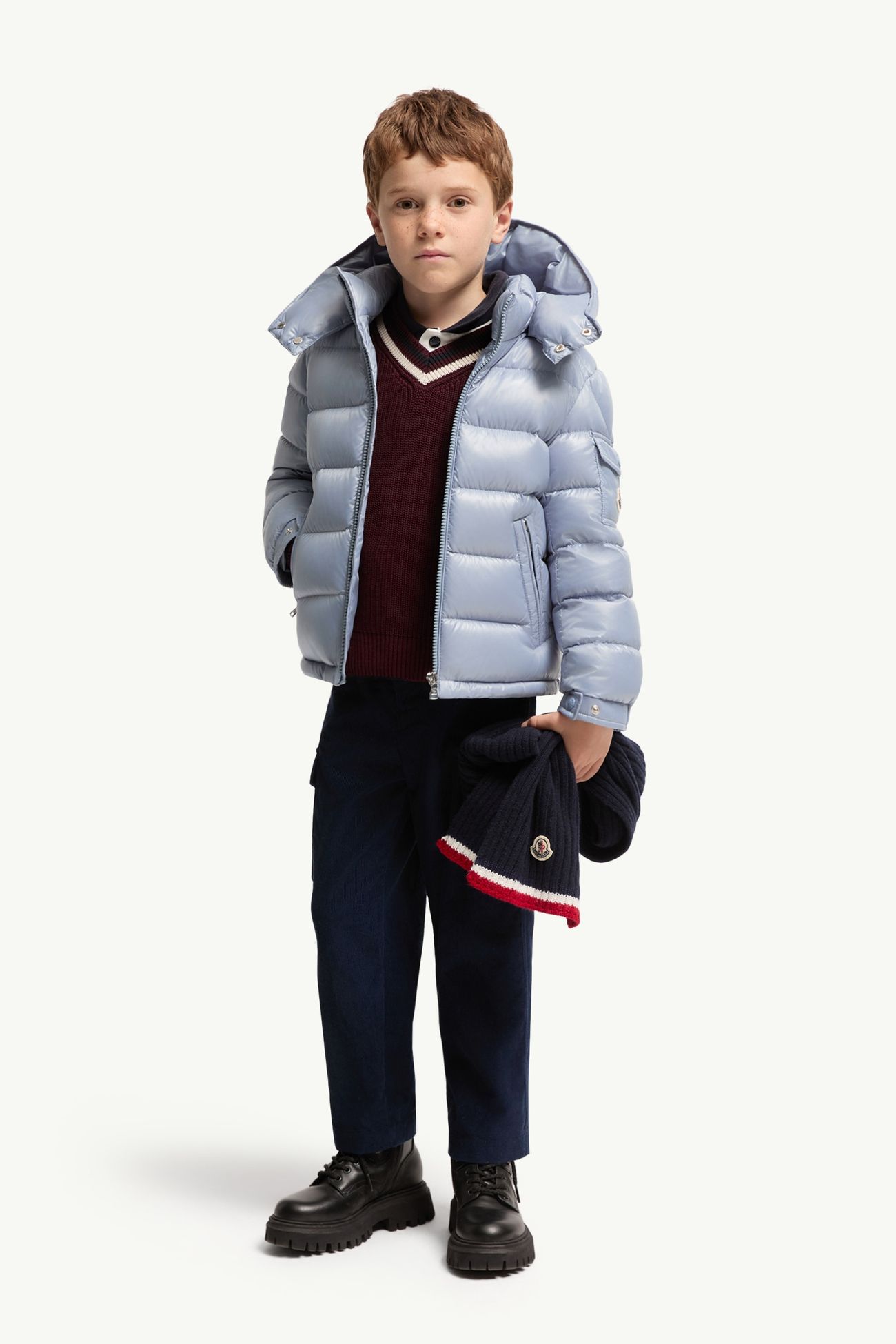 New Moncler Mayaダウンジャケット ボーイズ ライトブルー Moncler 1
