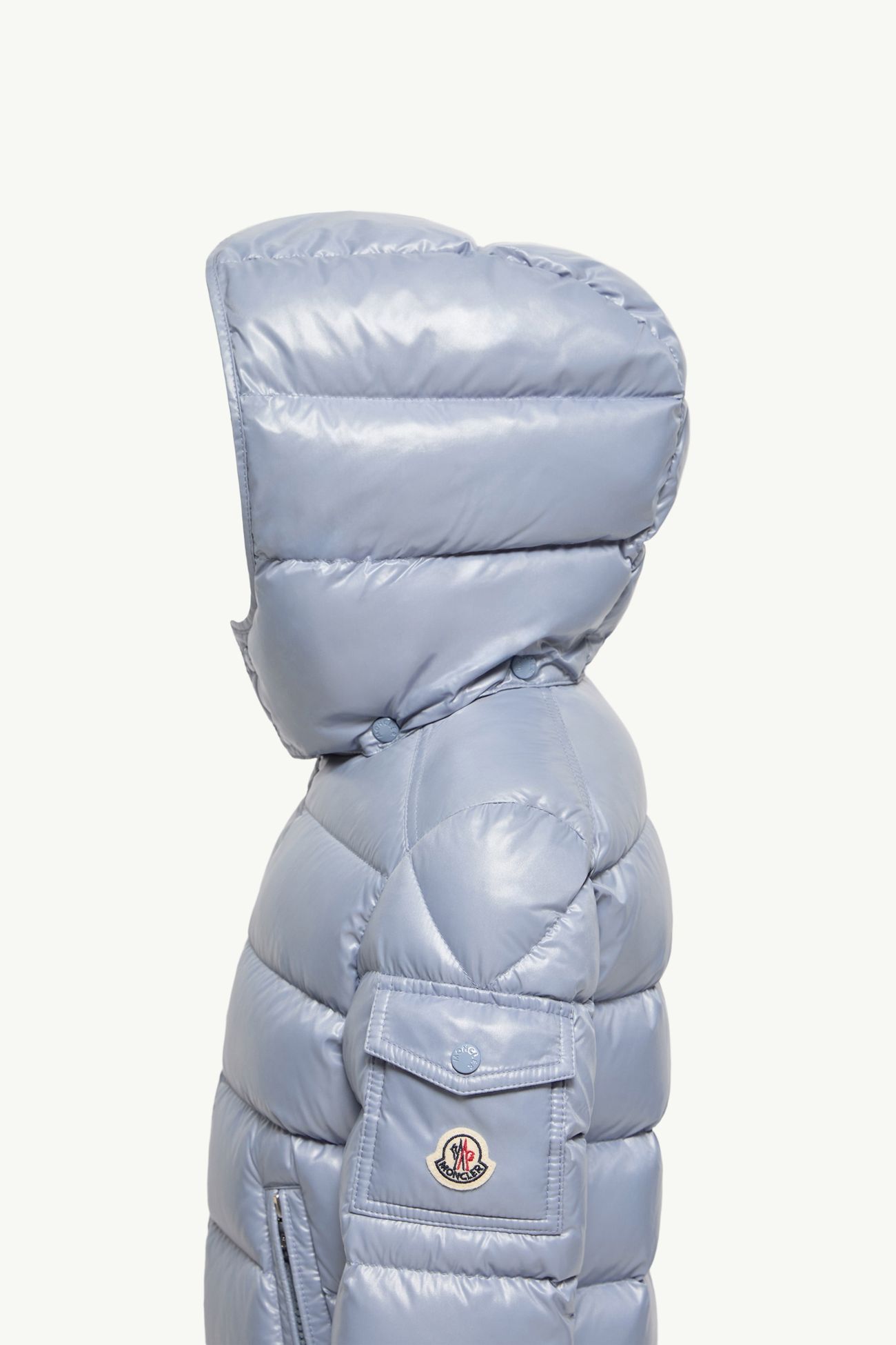 New Moncler Maya連帽羽絨外套 男童 淺藍色 Moncler 2