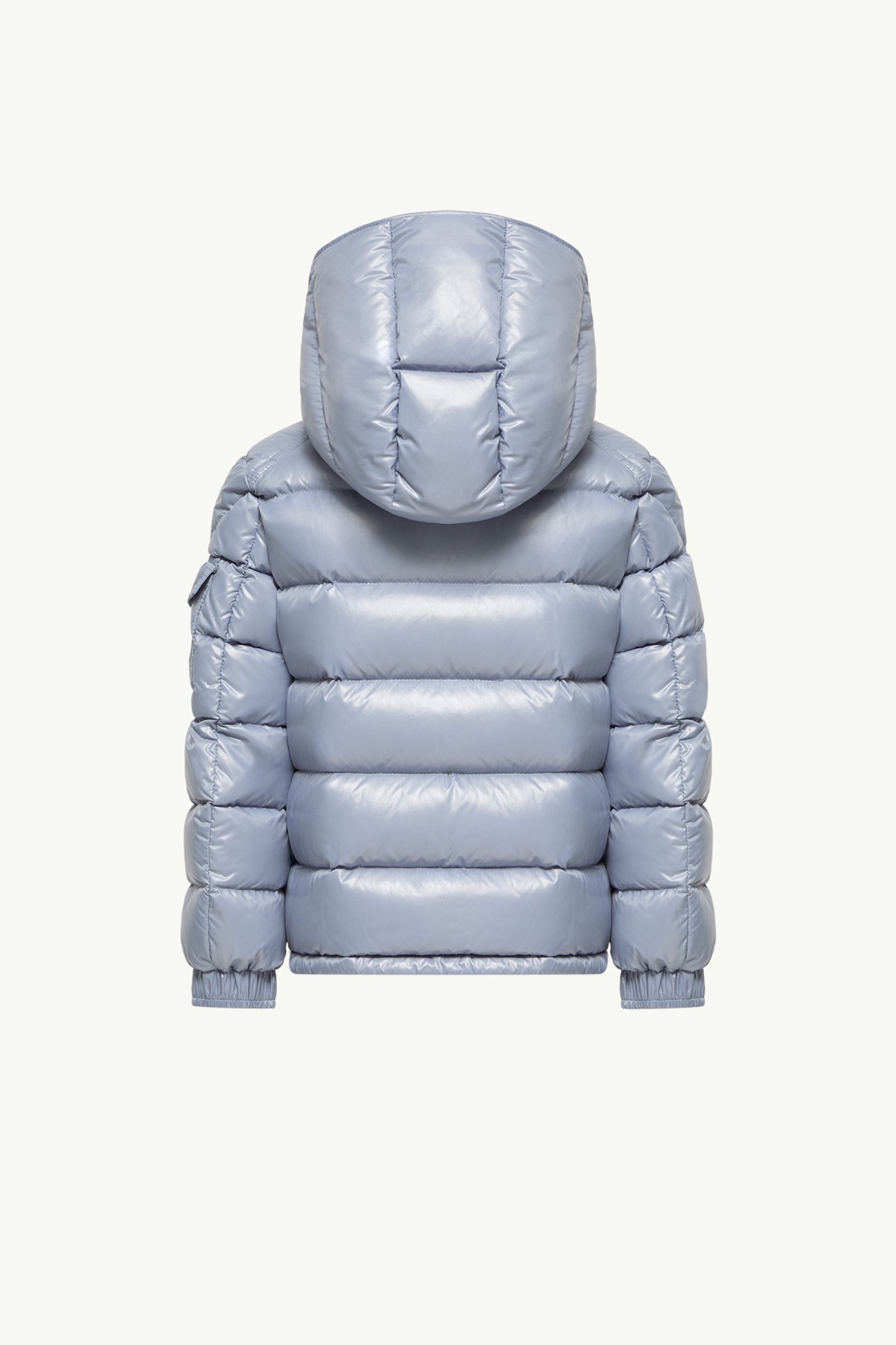 Piumino New Moncler Maya con cappuccio Bambino Celeste Moncler 3