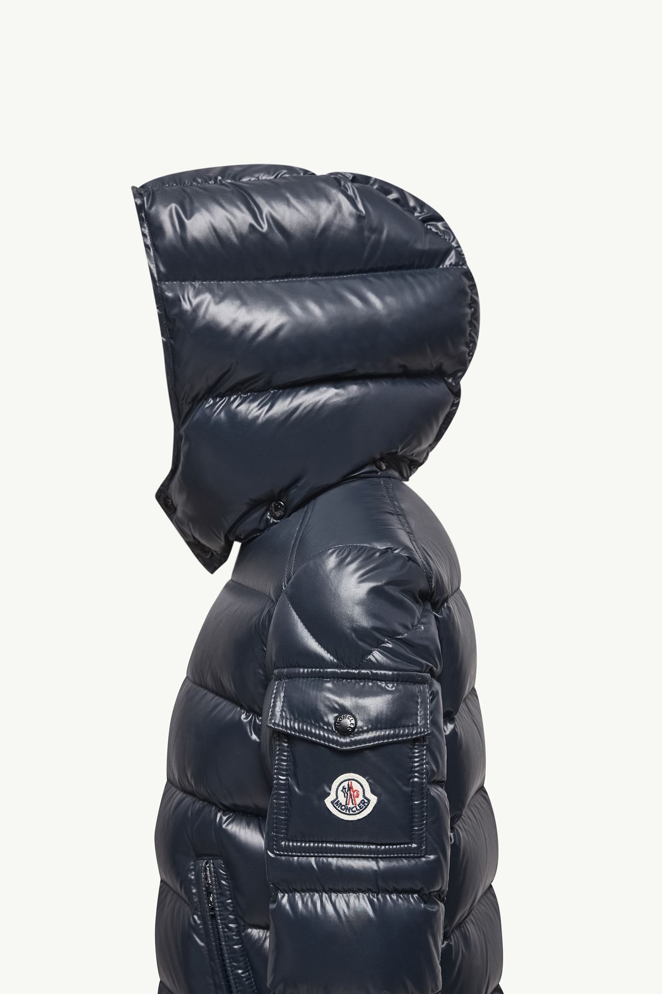 New Moncler Maya男童连帽羽绒夹克外套 男童 海军蓝色 Moncler 1