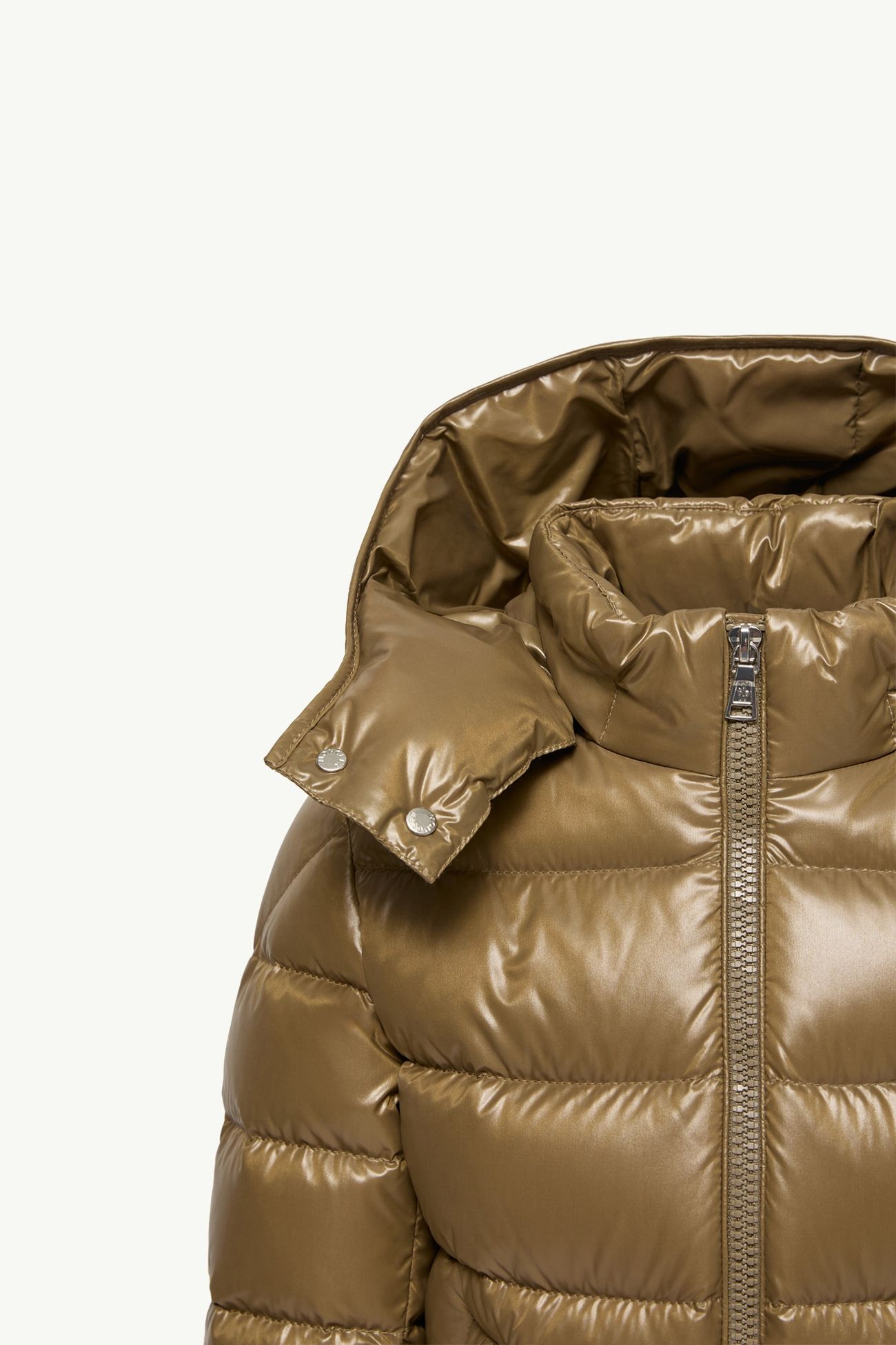 New Moncler Maya 후드 다운 재킷 키즈 남아 올리브 그린 Moncler 5
