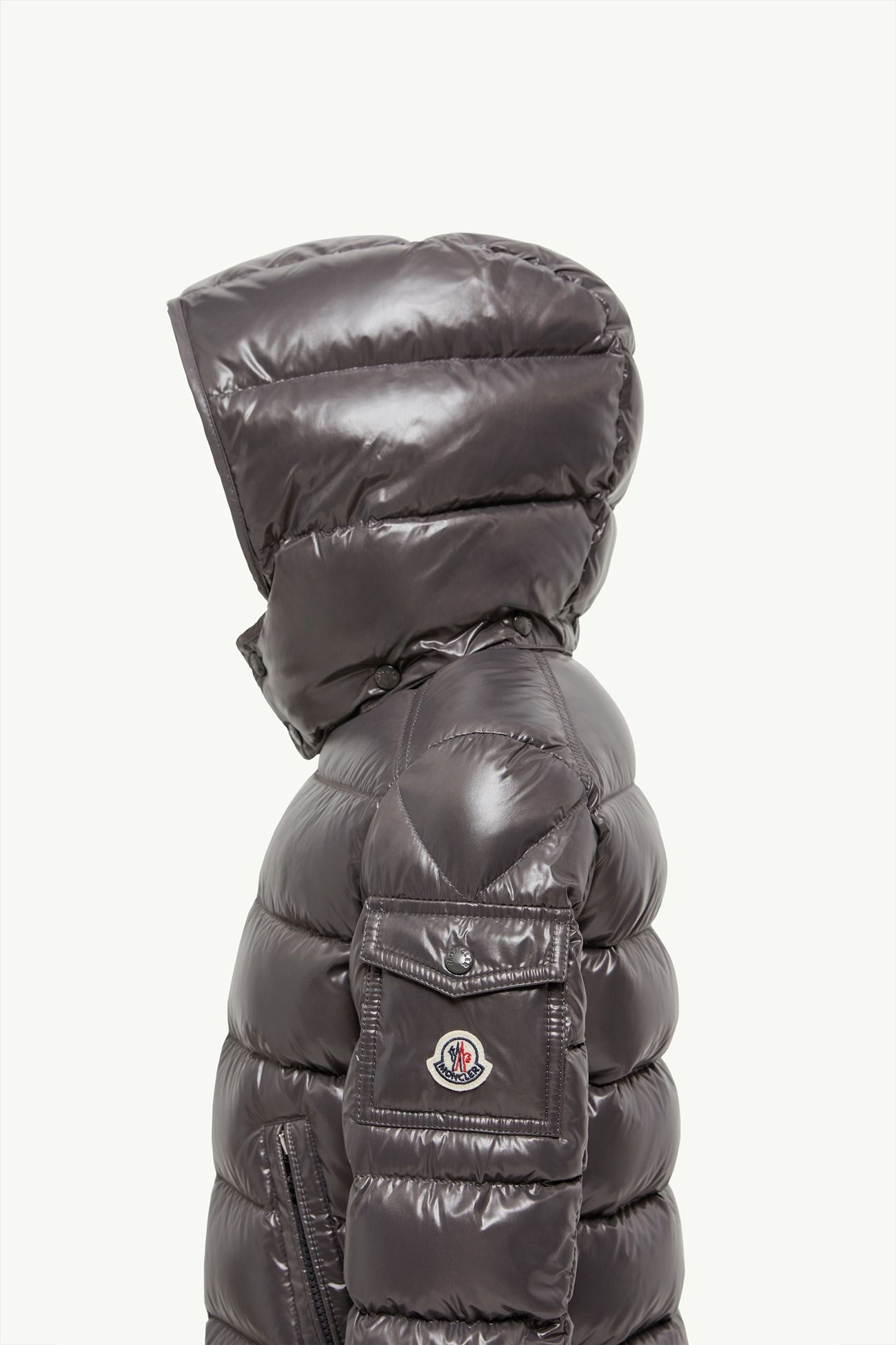 New Moncler Maya連帽羽絨外套 男童 深灰色 Moncler 1