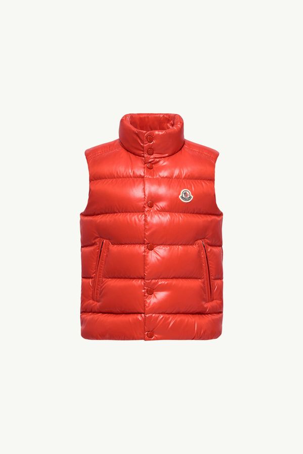 Tib Down Vest Boy Red Moncler 0