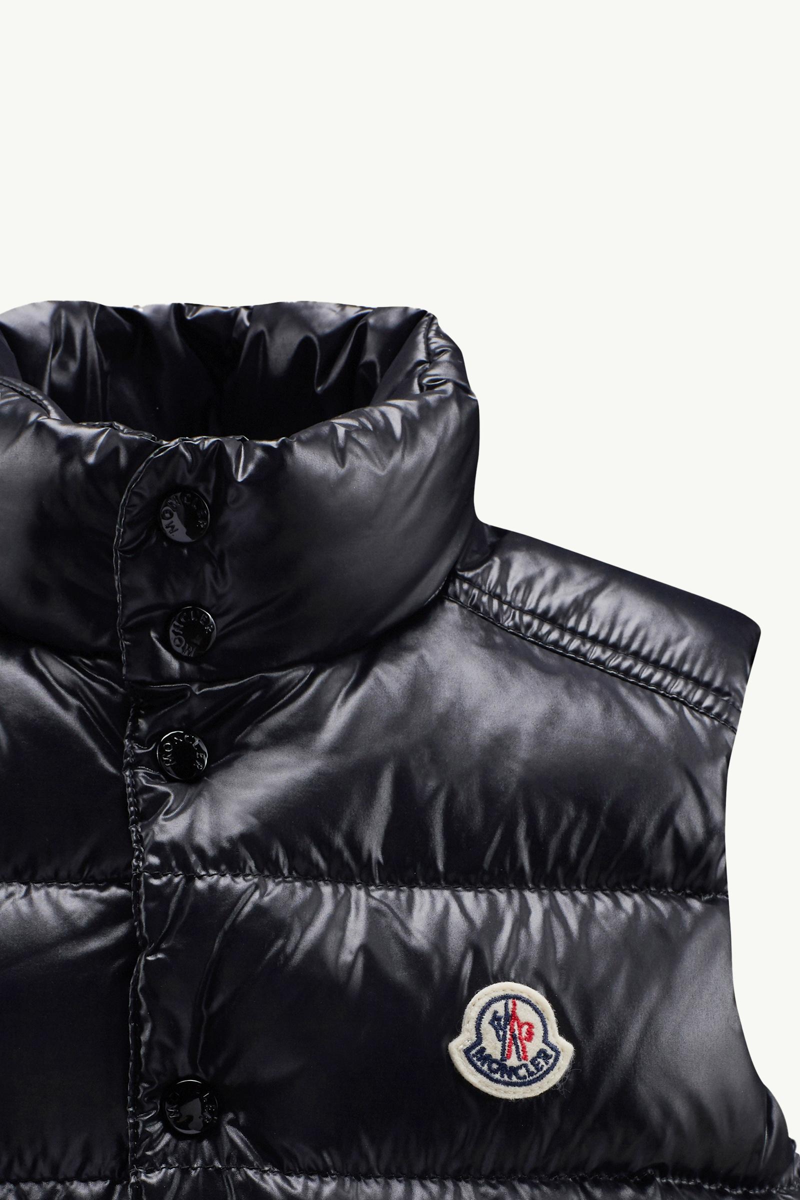 Black Tib Down Vest - Down Jackets & Vests for Children | Moncler US