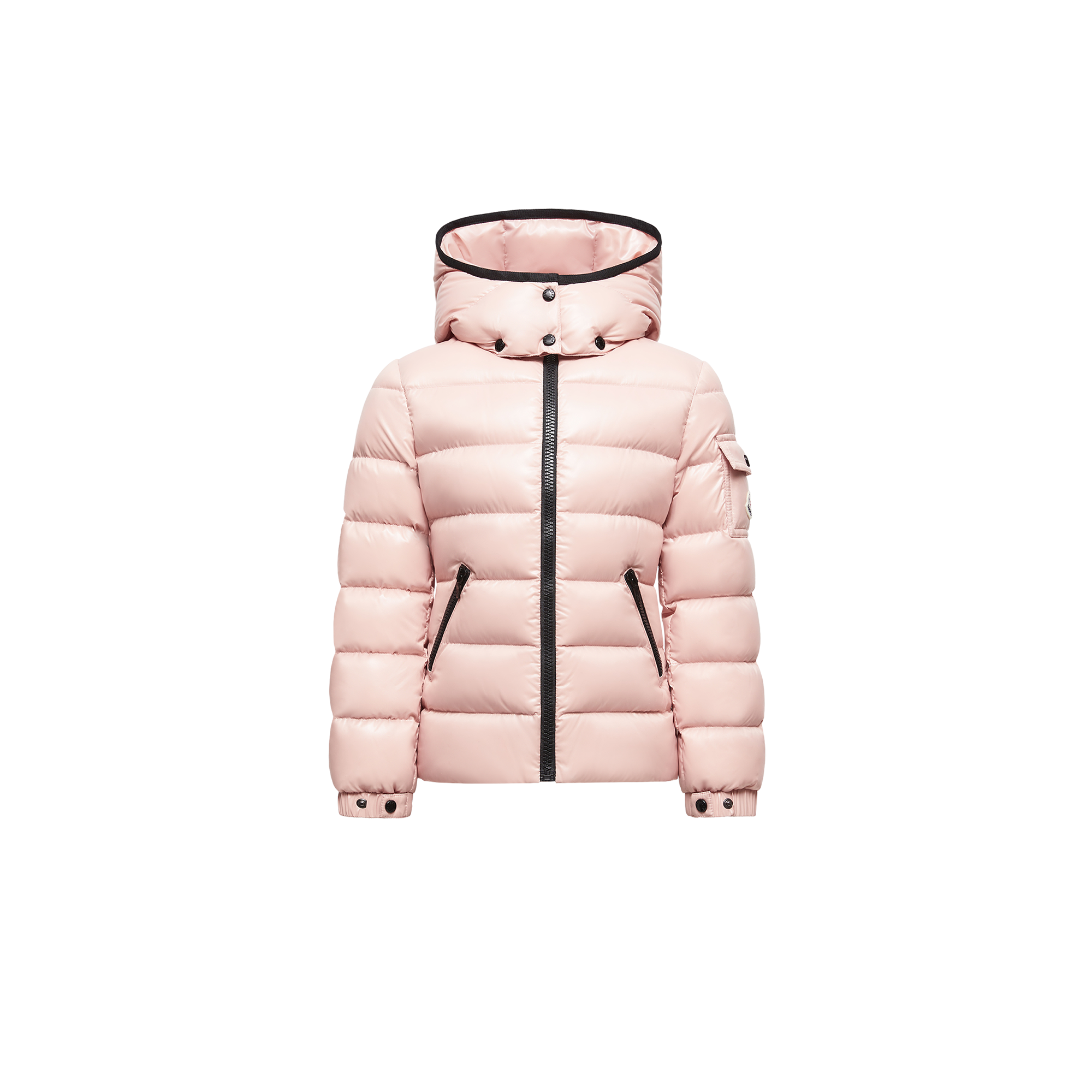 Moncler  Bady Hooded Down Jacket for Girls in Pink, Size: 10Y