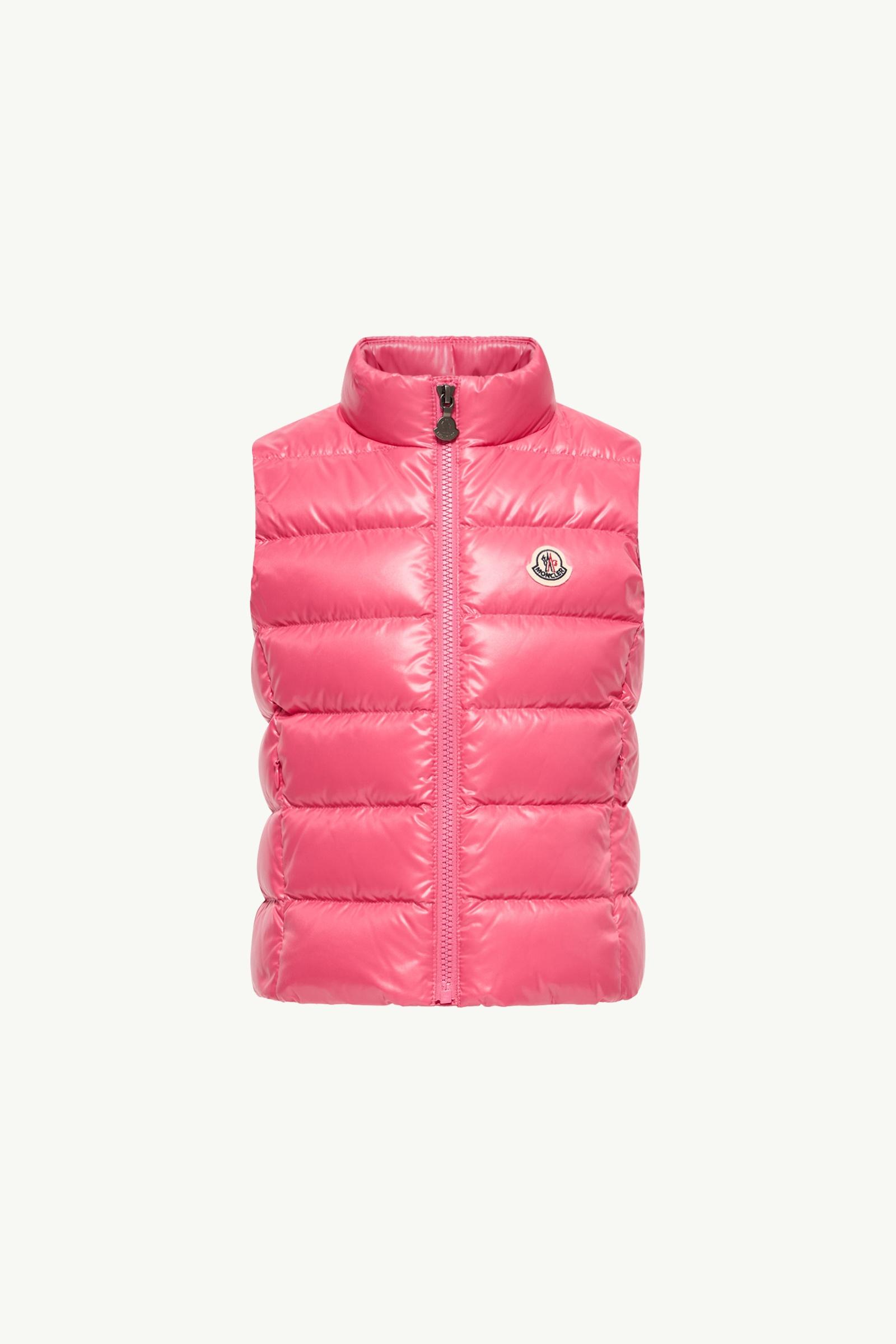Moncler モンクレール Grui ベスト ワッペン レディース ピンク