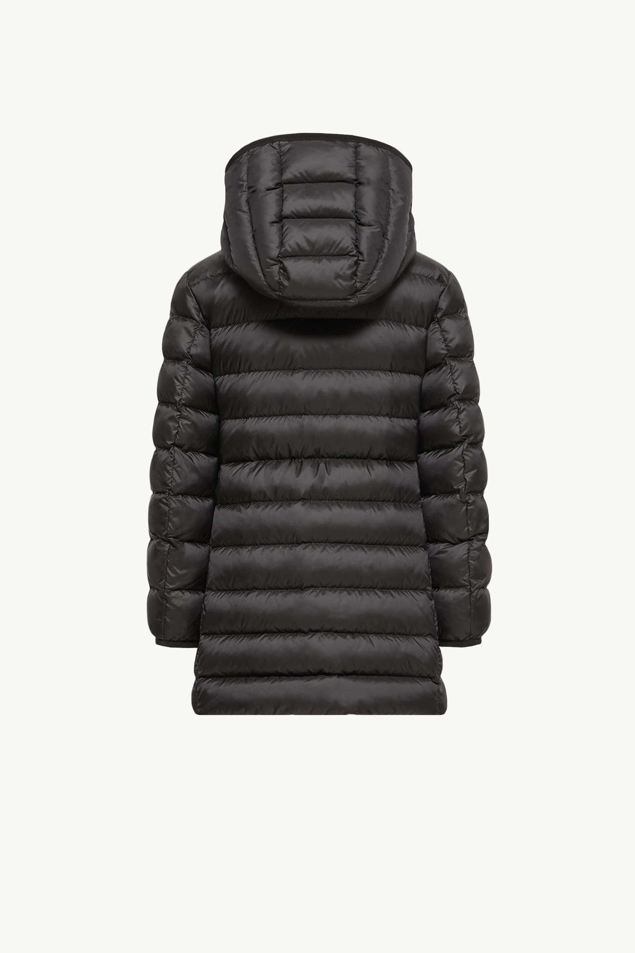 New Hirma Hooded Long Down Coat Girl Black Moncler 3