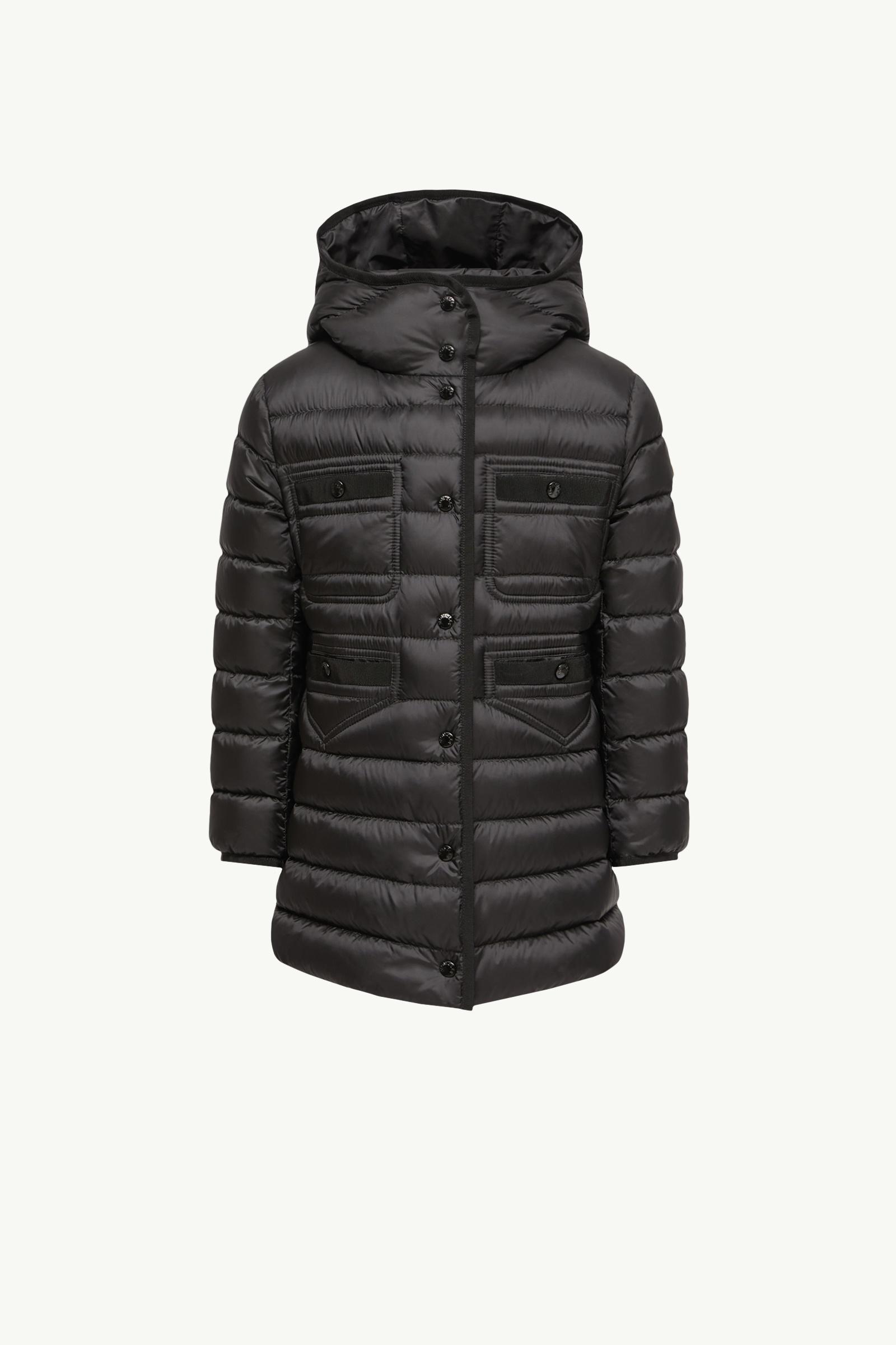 New Hirma Hooded Long Down Coat Girl Black Moncler, 1 of 0