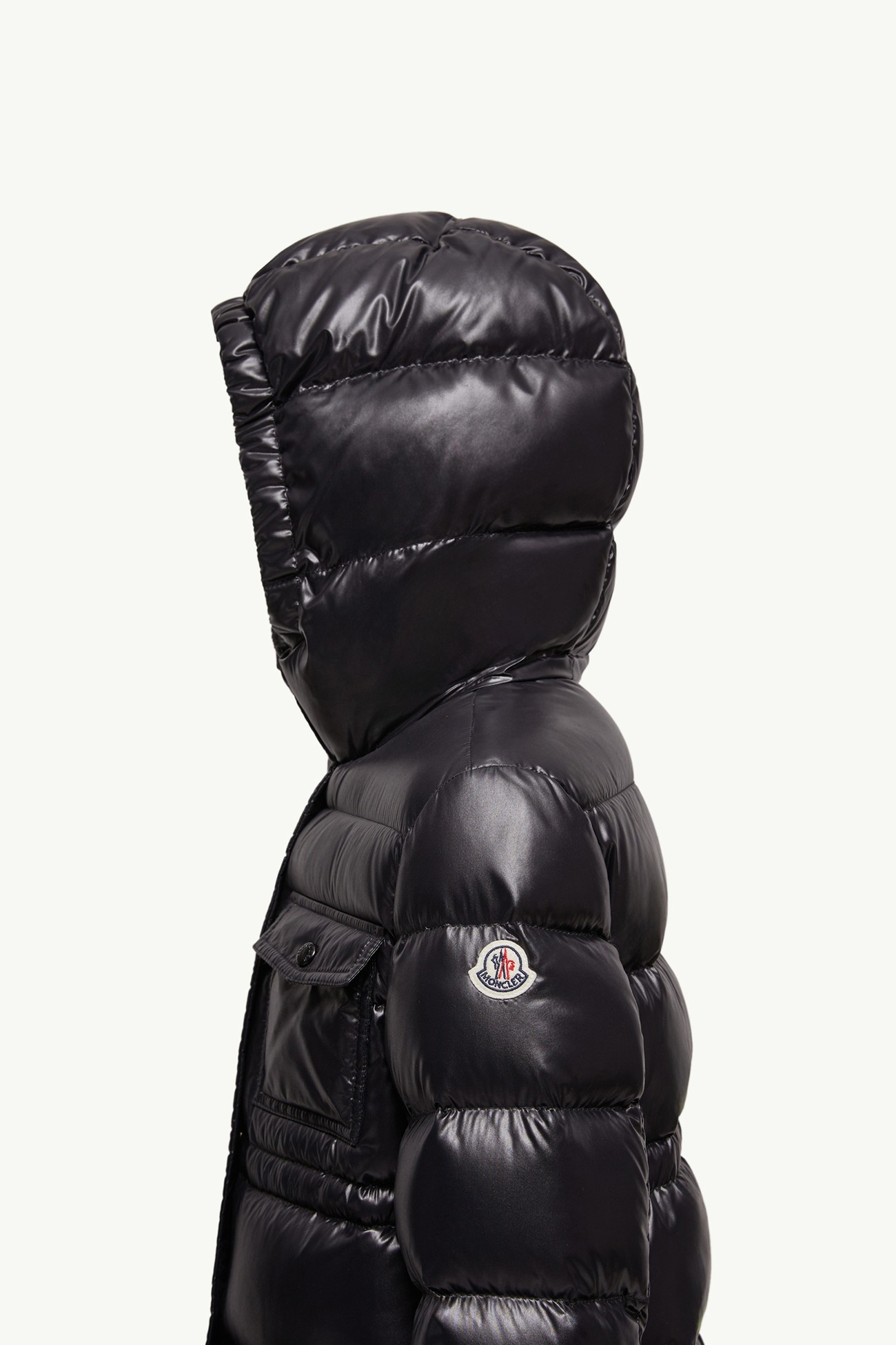 Dacca Hooded Down Jacket Girl Black Moncler 1