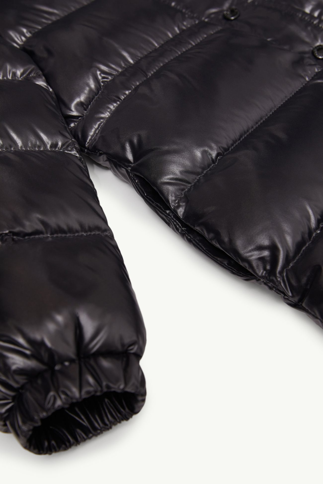 Dacca Hooded Down Jacket Girl Black Moncler 4