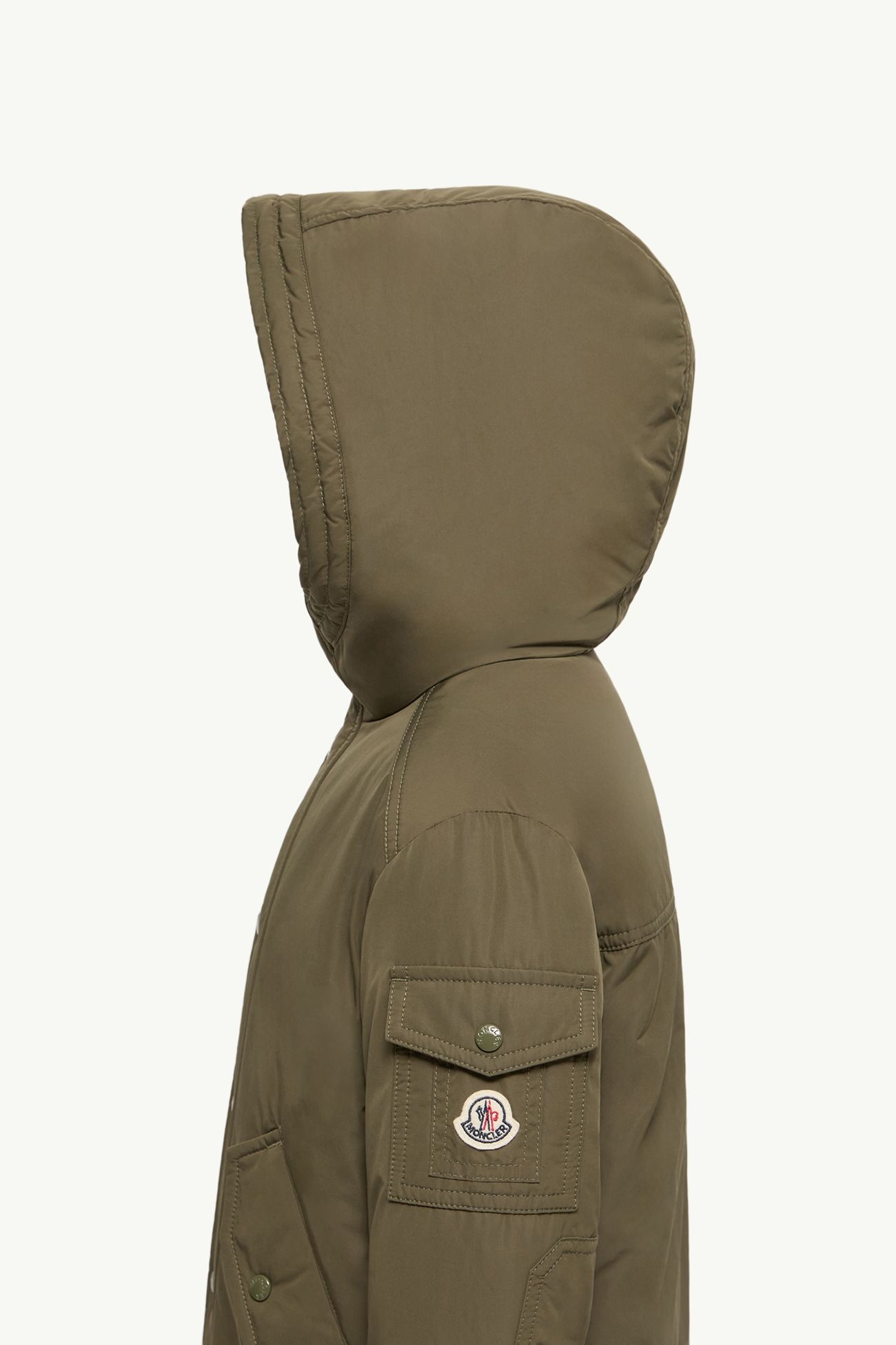 Nahan 후드 다운 파카 키즈 남아 올리브 그린 Moncler 1