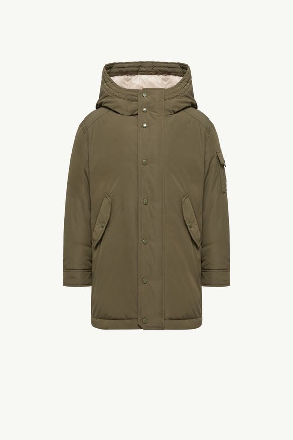 Nahan 후드 다운 파카 키즈 남아 올리브 그린 Moncler 0