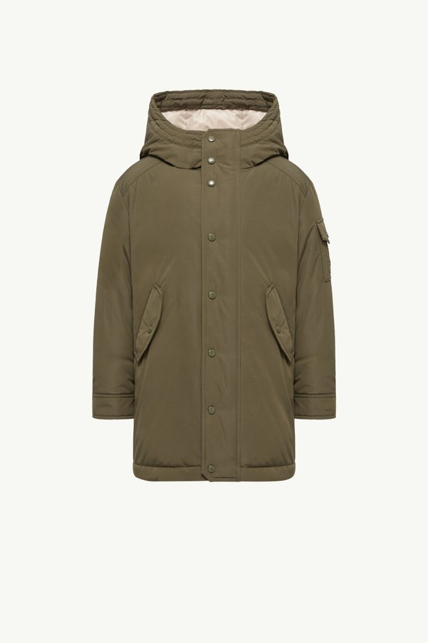 Parka plumífero con capucha Nahan Niño Verde Oliva Moncler 0