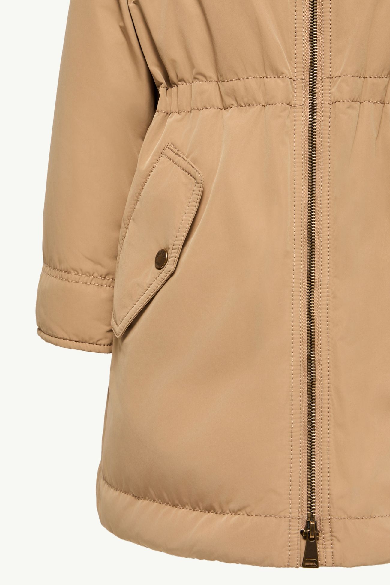 Parka imbottito Elusia con cappuccio Bambina Beige Moncler 4