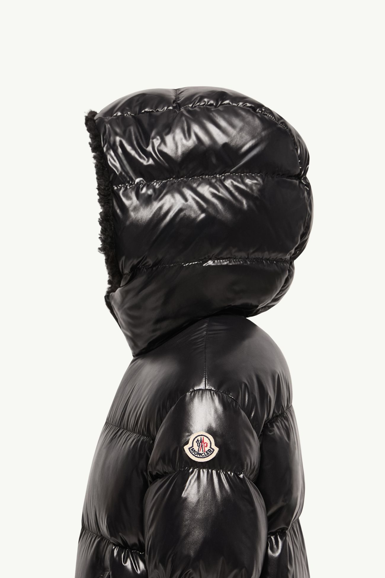Ganevry連帽羽絨派克大衣 女童 黑色 Moncler 2