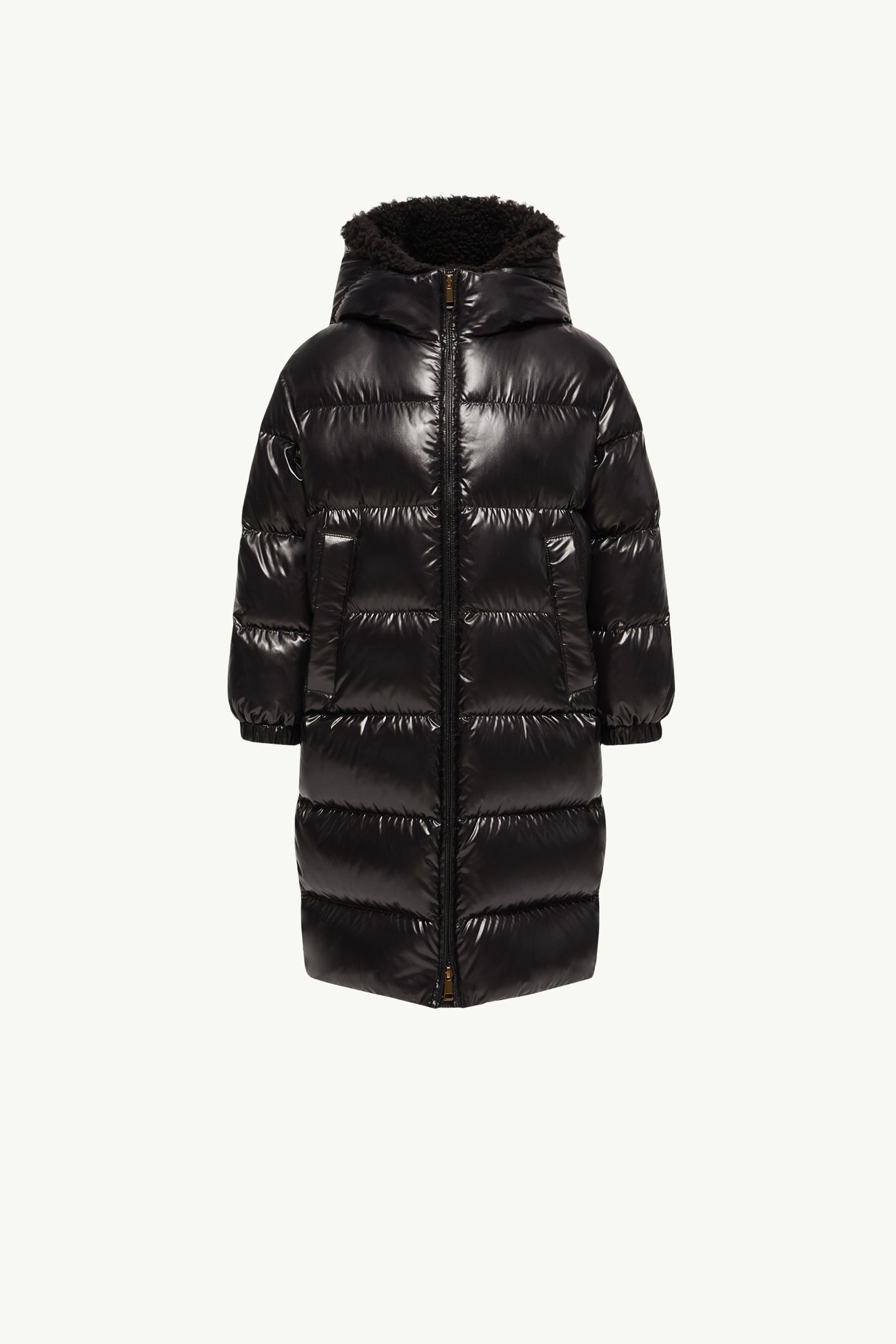 Ganevry Hooded Down Parka Girl Black Moncler 0