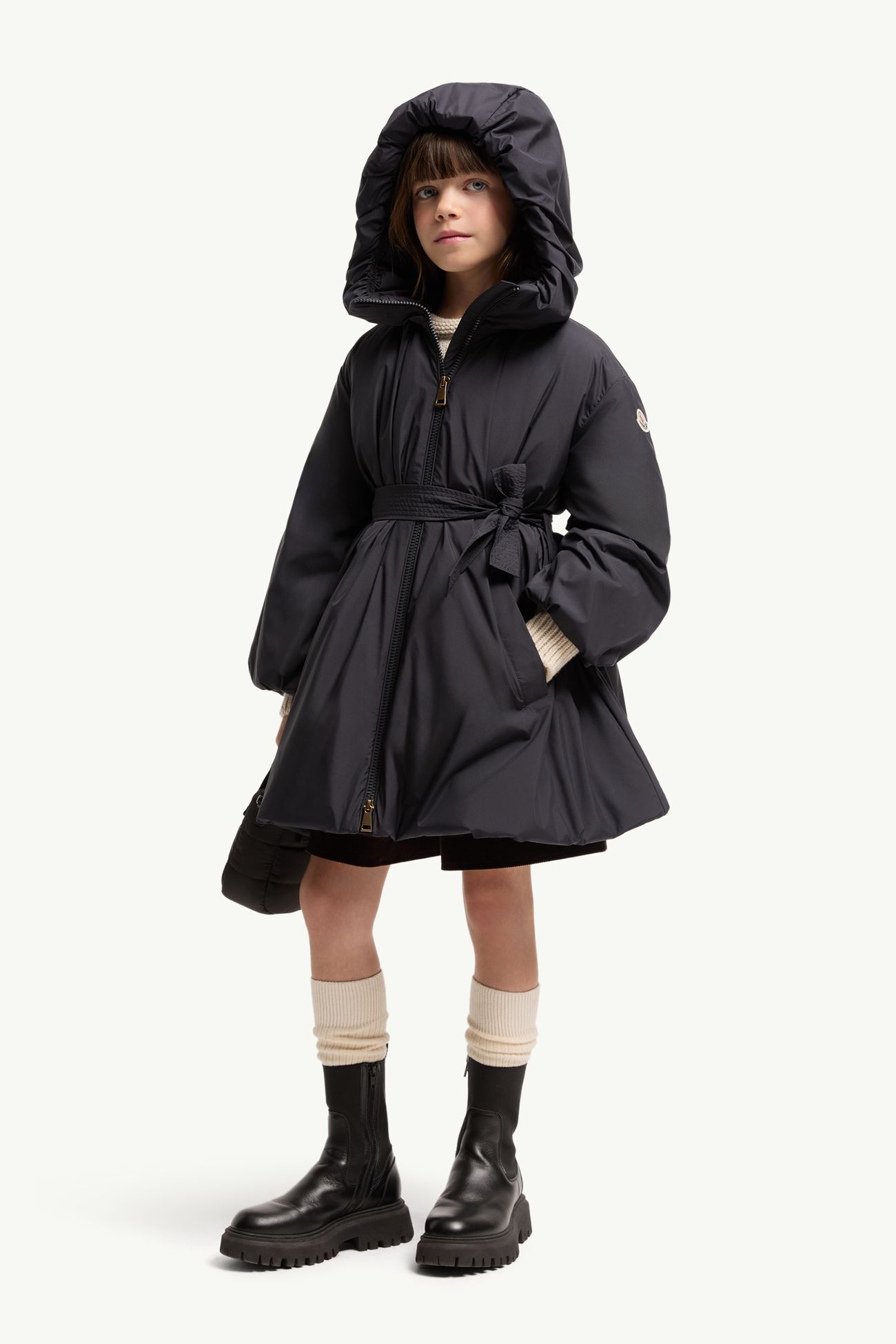 Seble 후드 다운 재킷 키즈 여아 다크 블루 Moncler 1