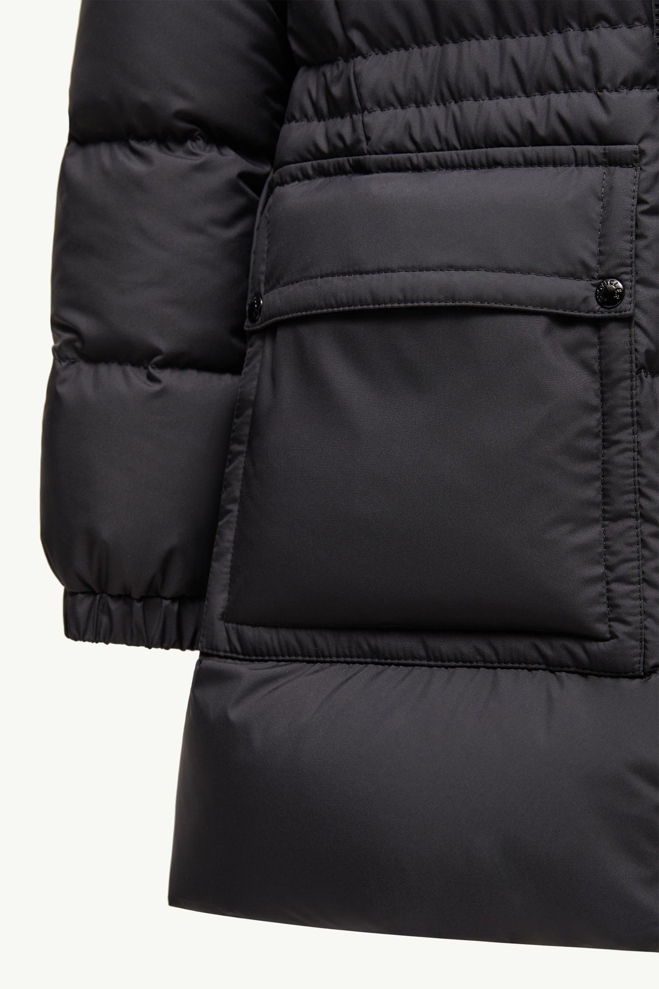Irma 후드 롱 다운 재킷 키즈 여아 블랙 Moncler 4