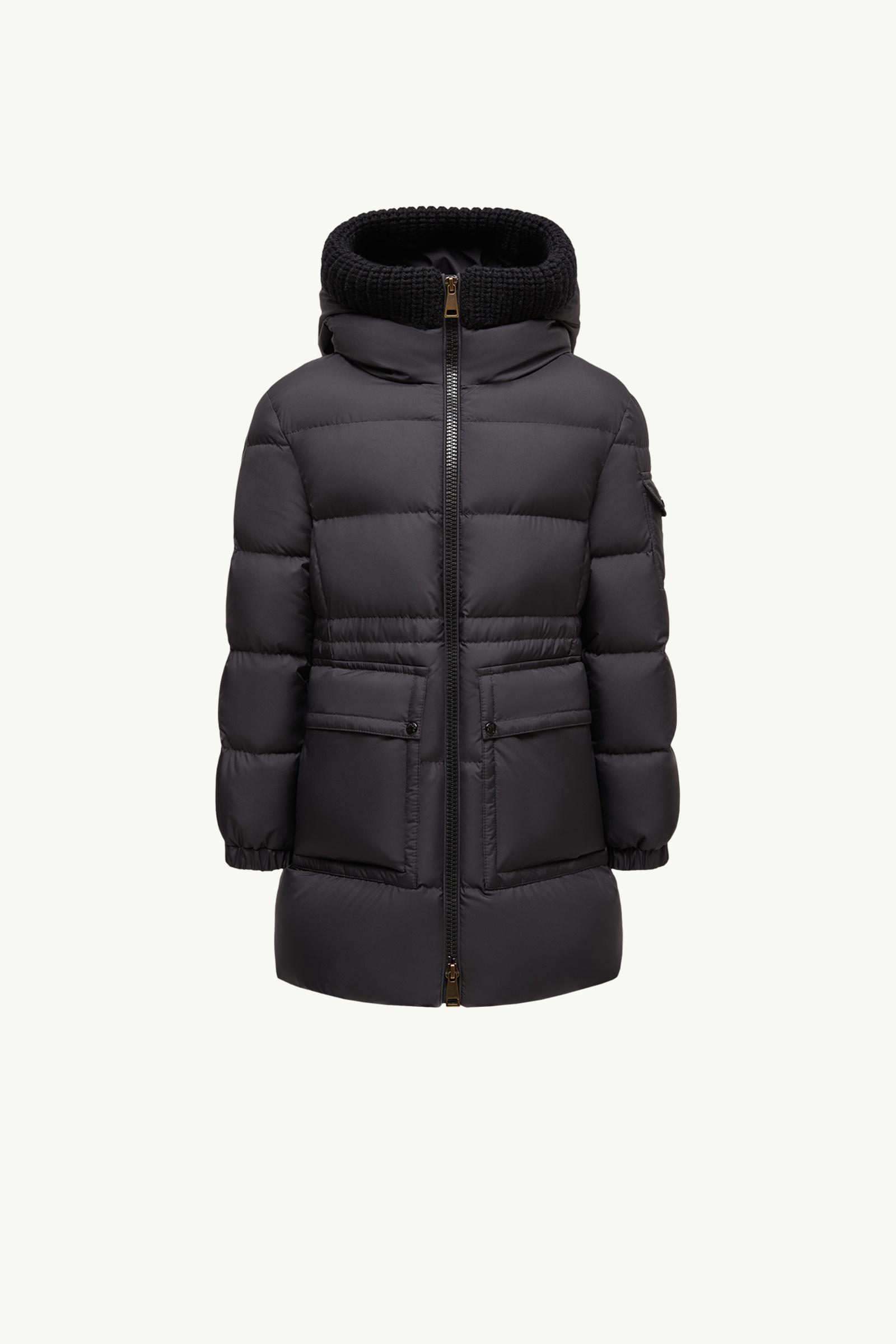 Irma Hooded Long Down Jacket Girl Black Moncler, 1 of 0