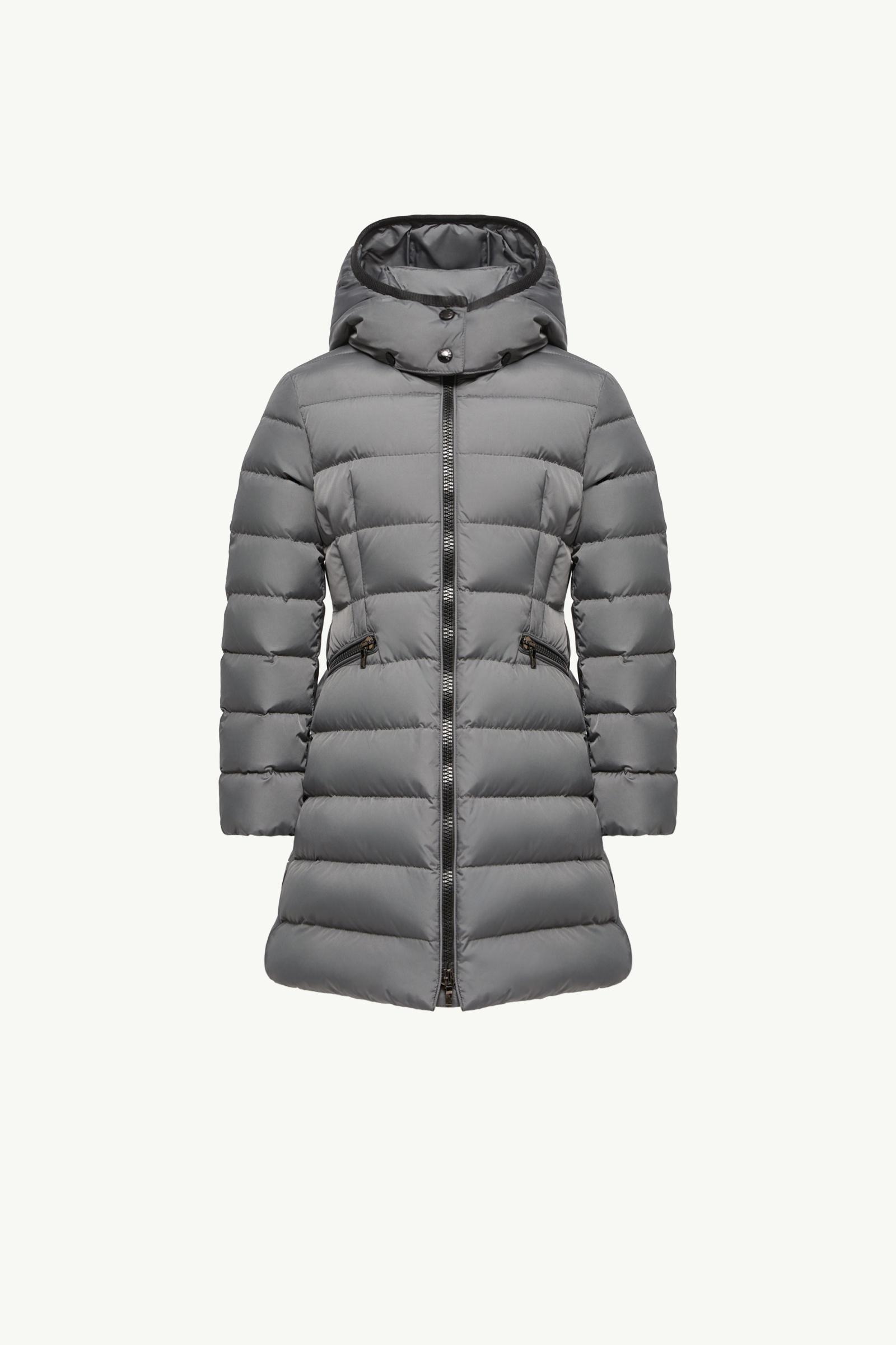 Dark Gray Charpal Hooded Long Down Jacket - Down Jackets & Vests