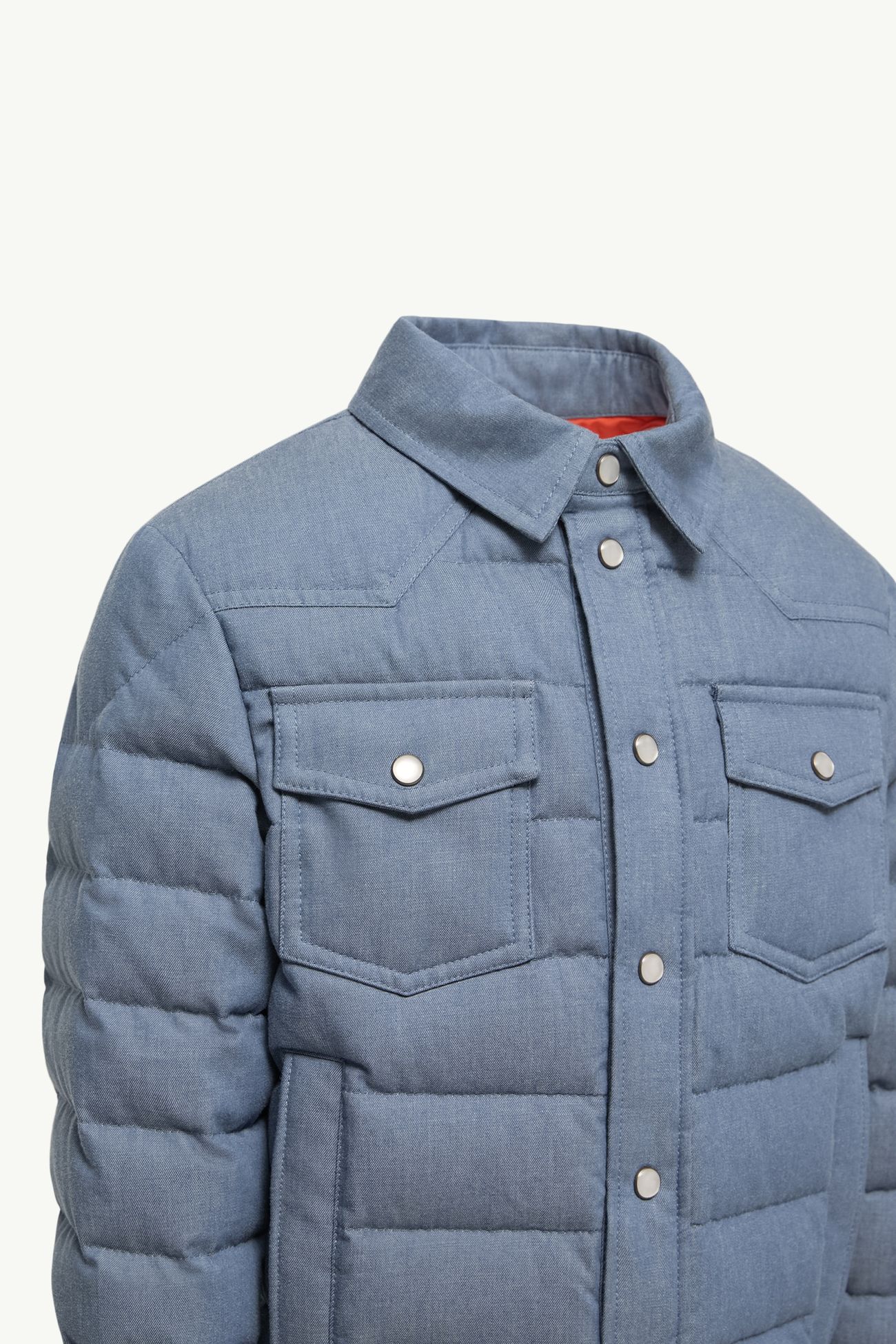 Tiriol男童衬衫式夹克外套 男童 灰蓝 Moncler 4