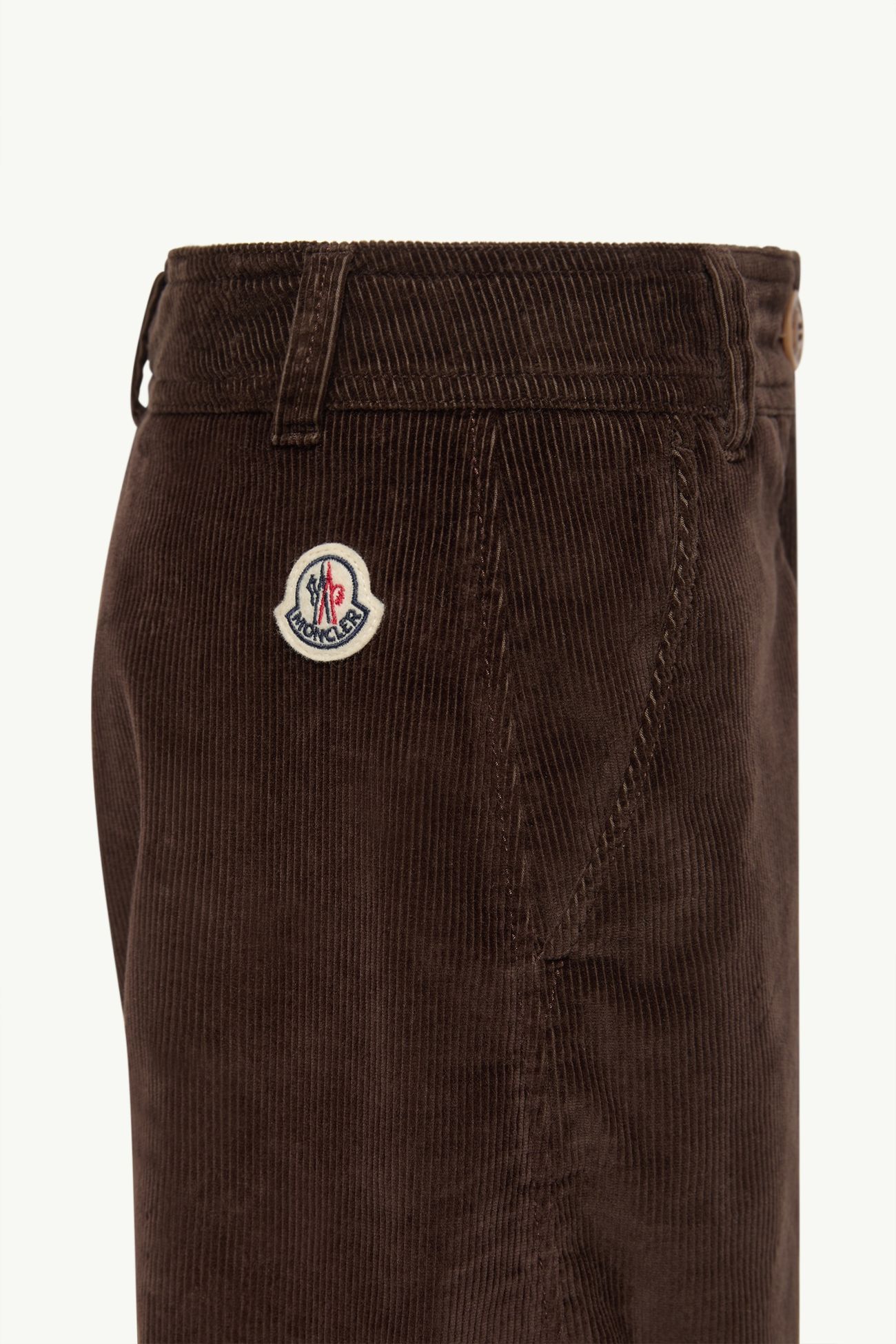 Corduroy Wide-Leg Pants Girl Brown Moncler 2