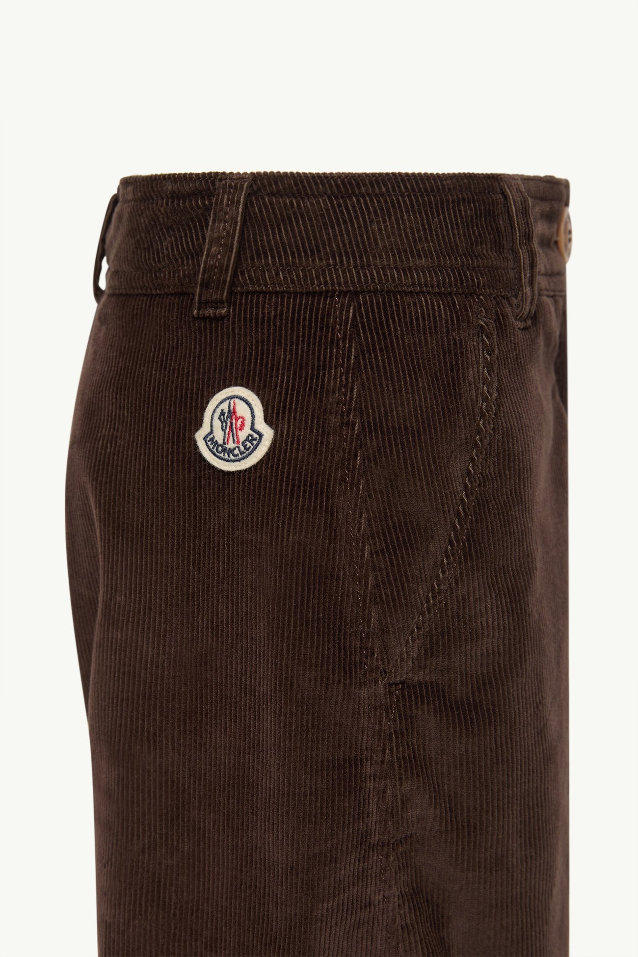Pantalon ample en velours côtelé Fille Marron Moncler 2