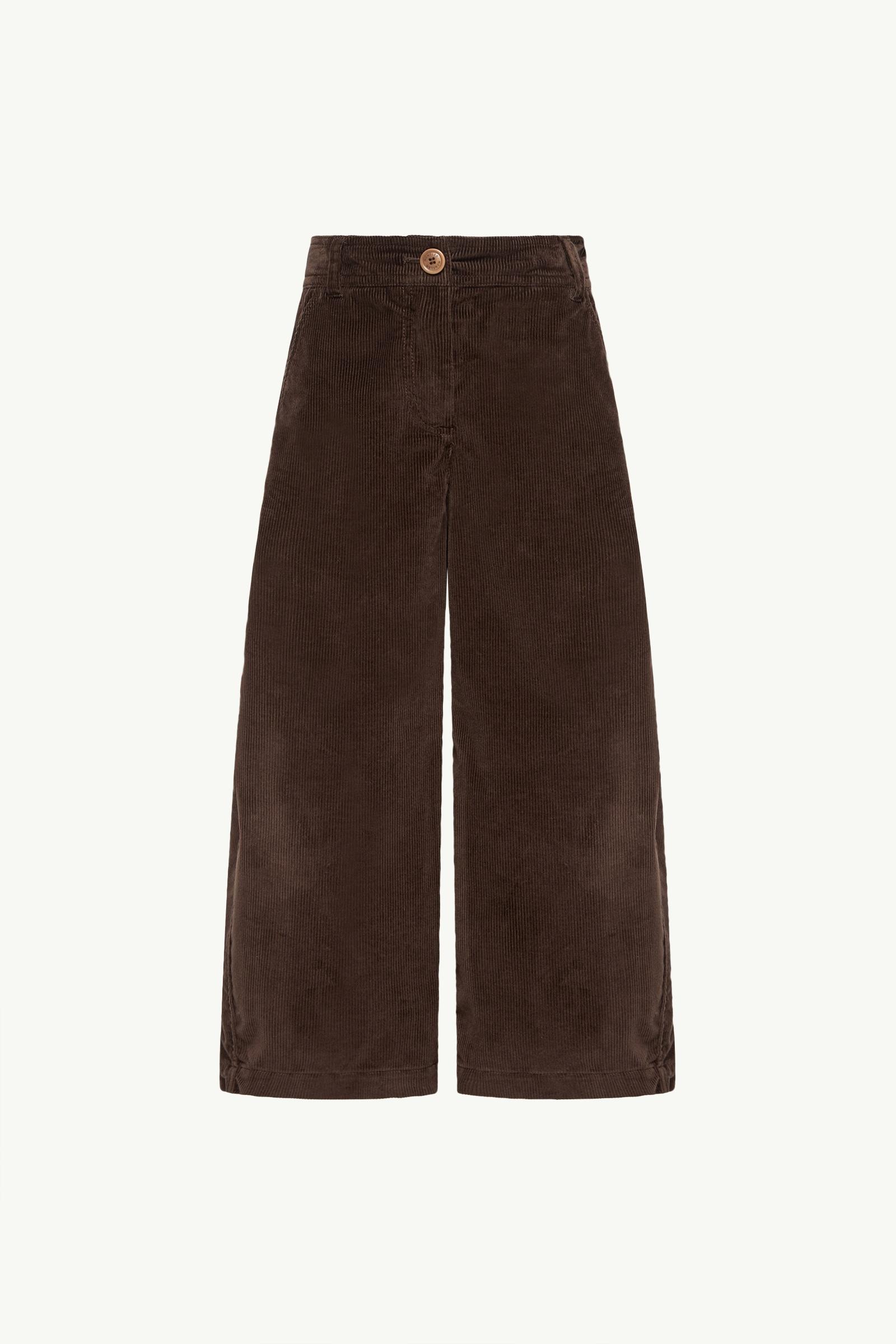 Corduroy Wide-Leg Pants Girl Brown Moncler, 1 of 0