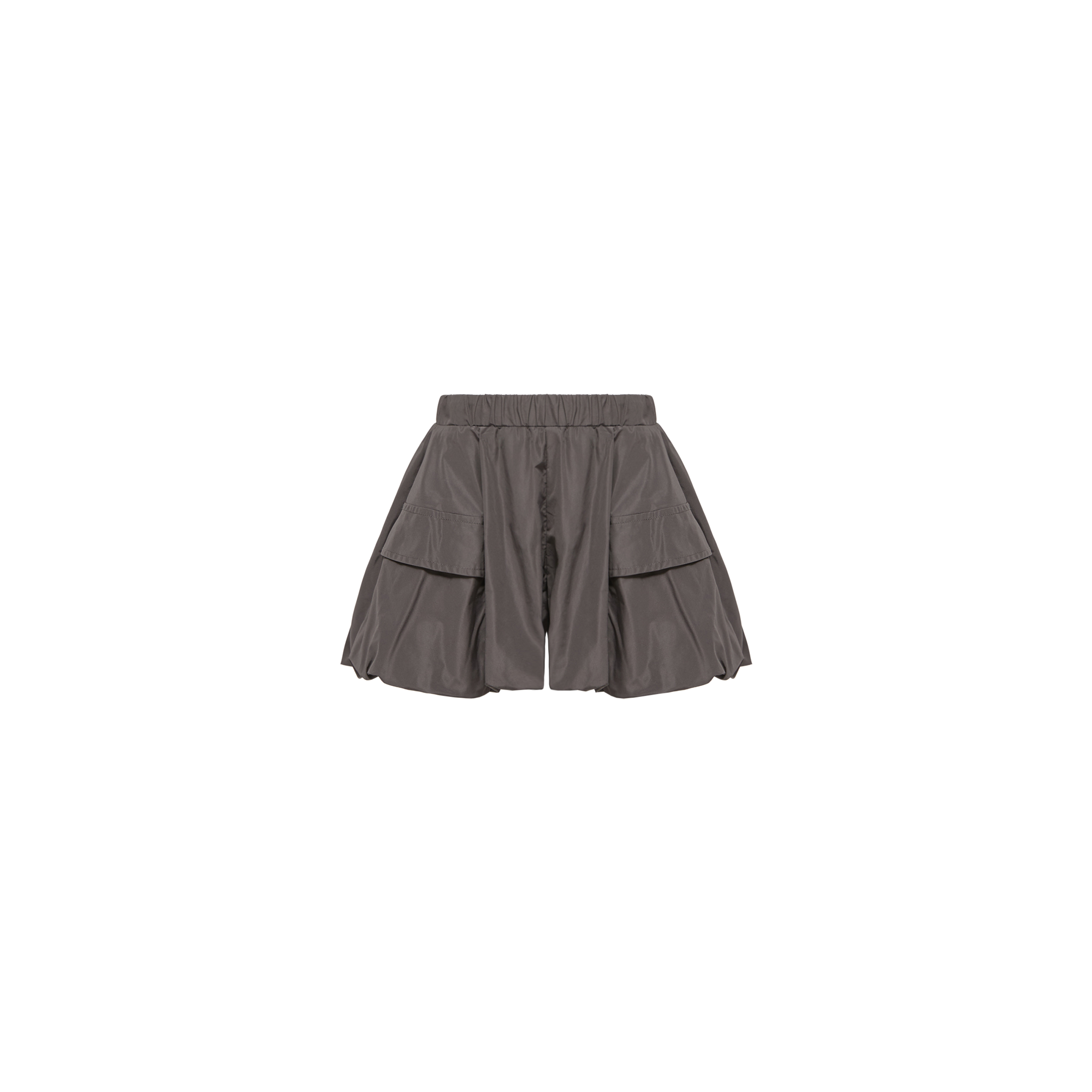 Moncler  Taffeta Shorts for Girls in Gray, Size: 12Y